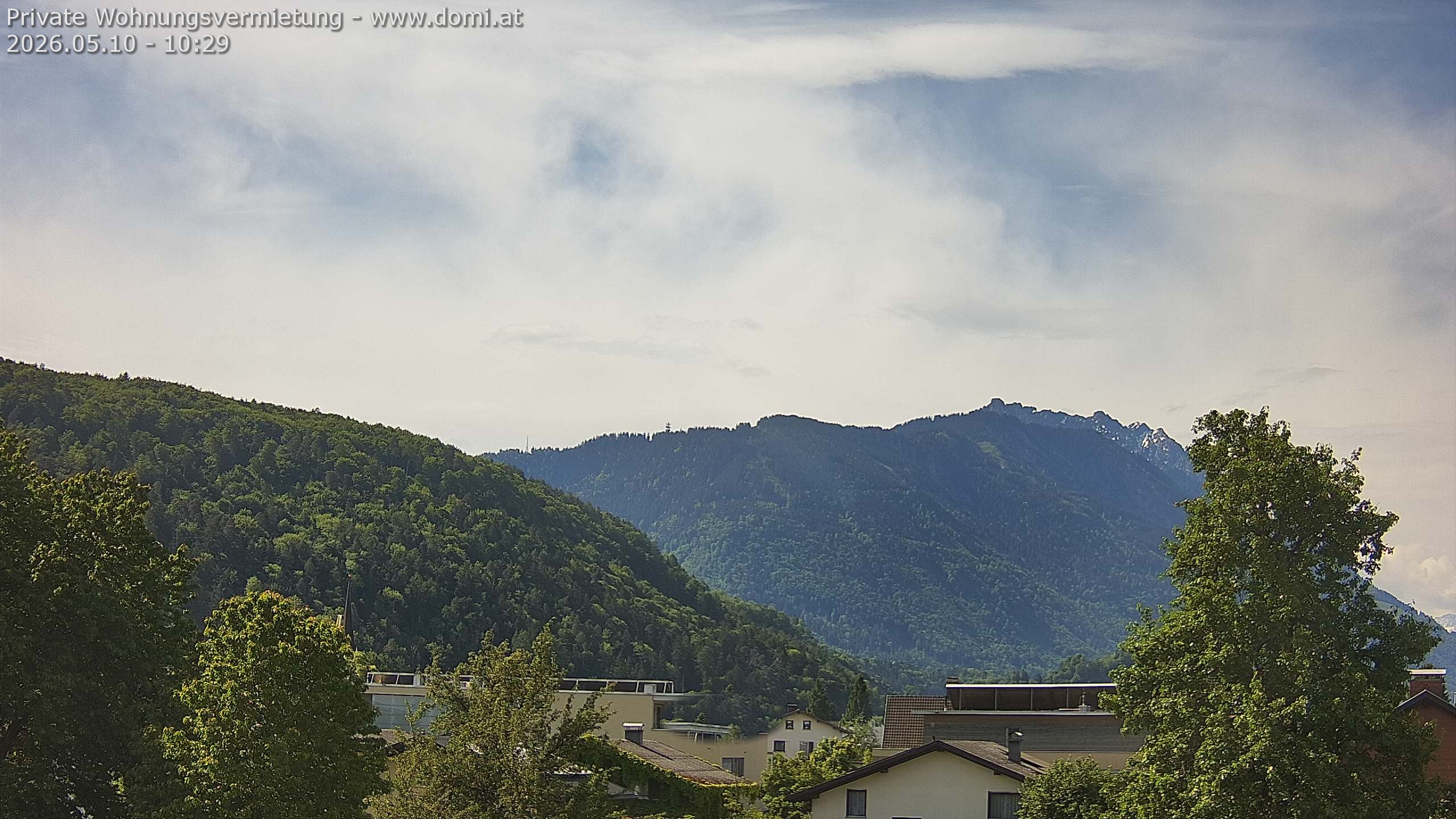 Archived image Webcam View over Gisingen in Feldkirch
