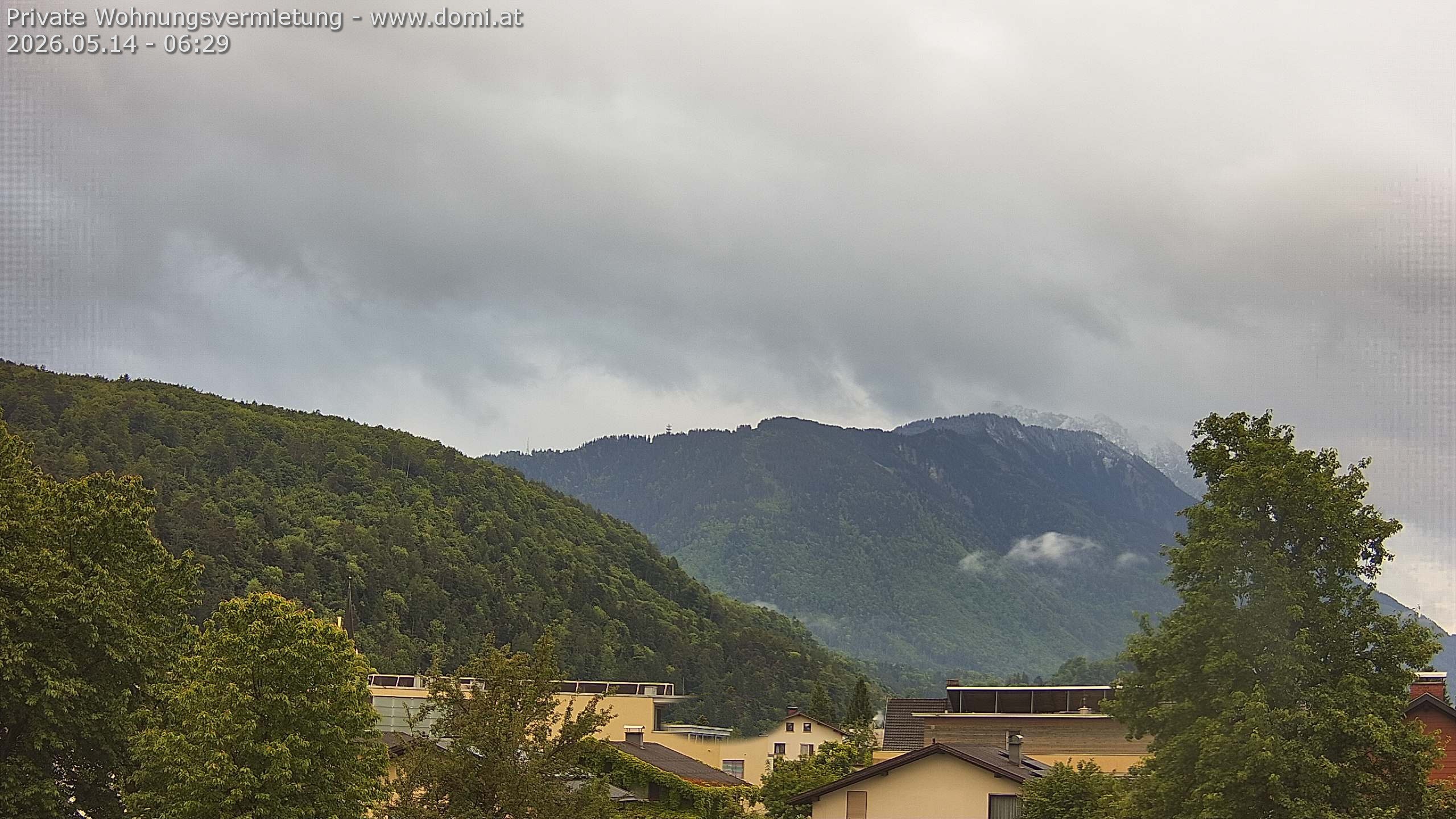 Archived image Webcam View over Gisingen in Feldkirch