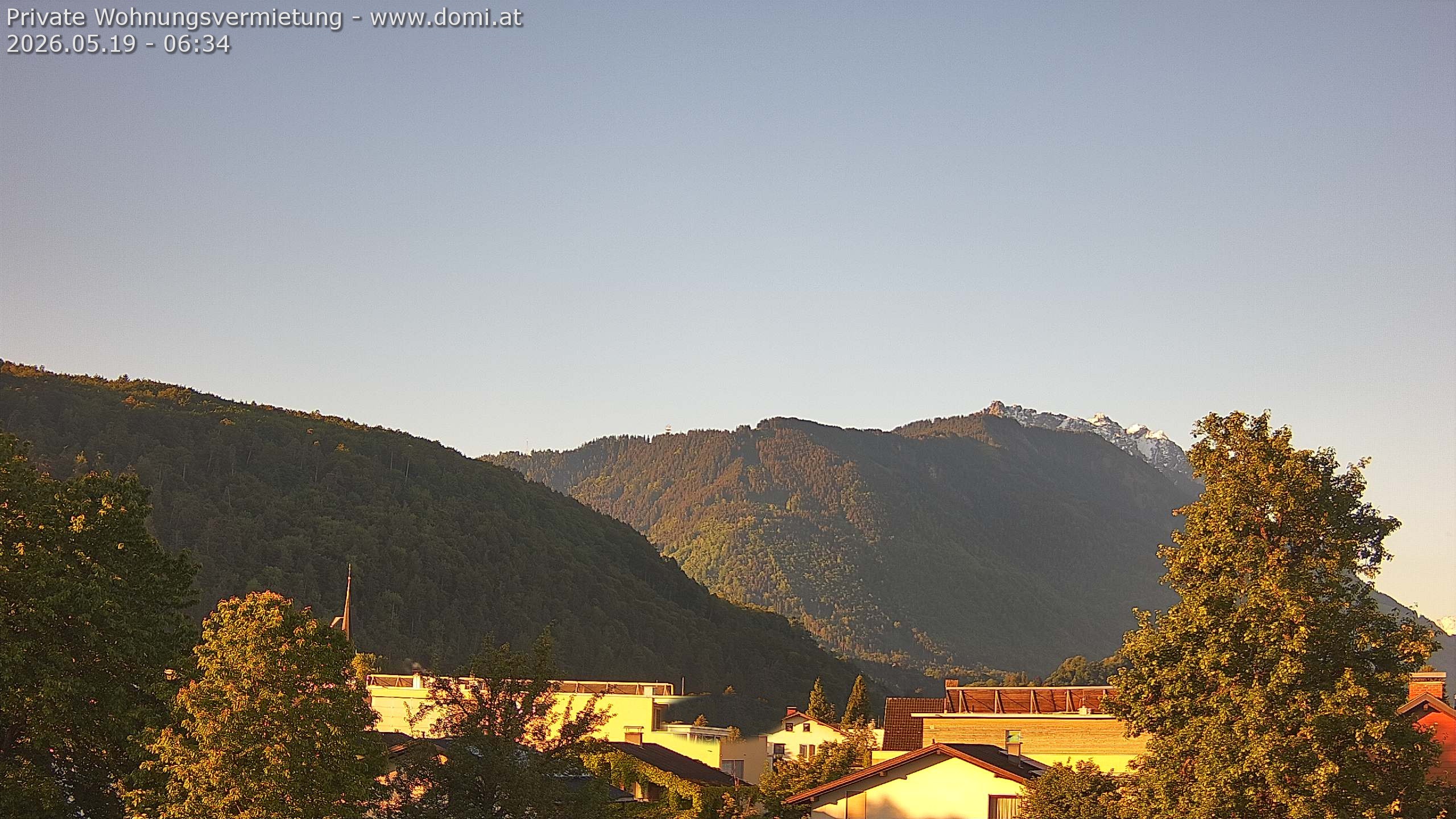 Archiv Foto Webcam Blick über Gisingen bei Feldkirch