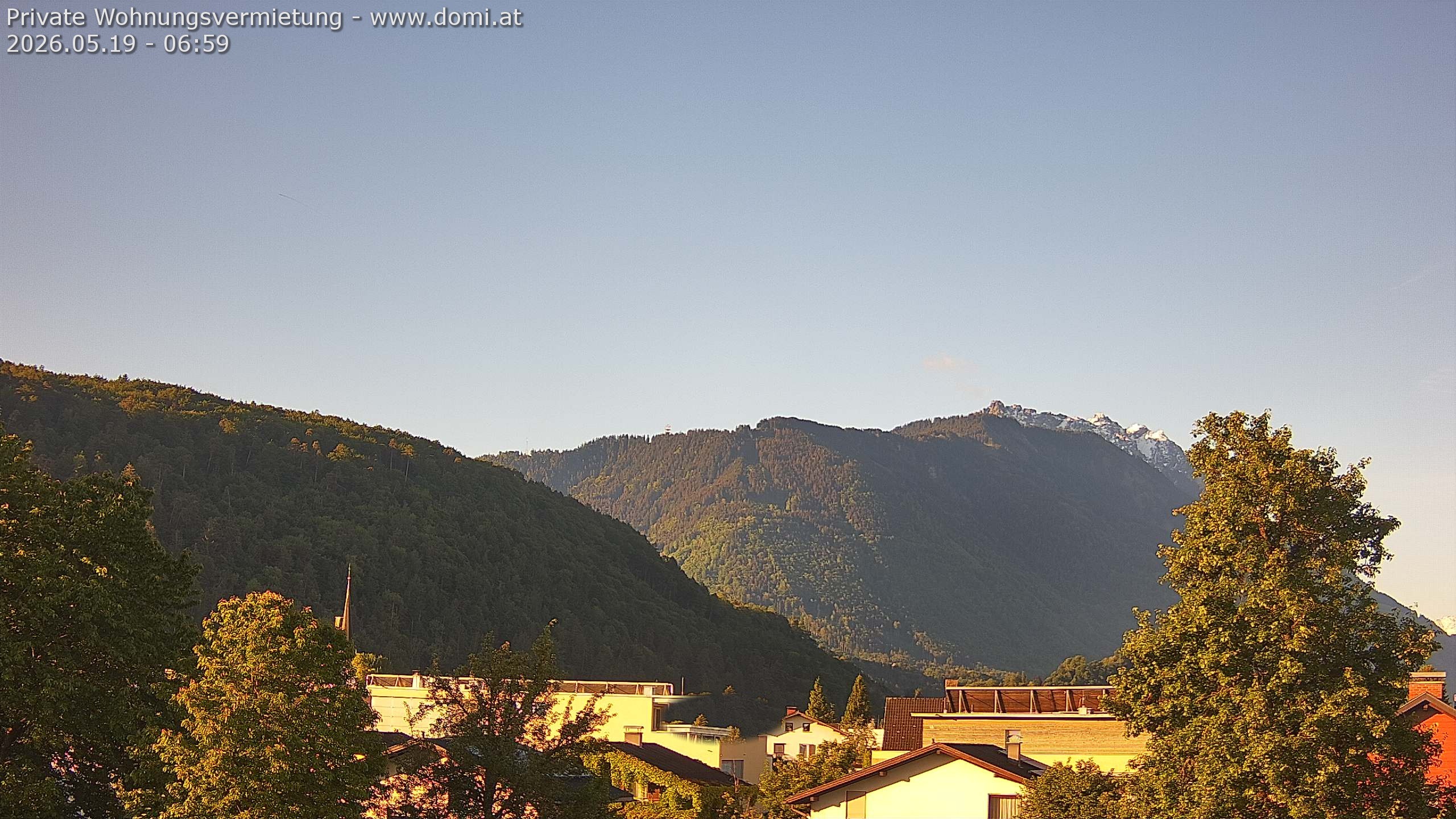 Archiv Foto Webcam Blick über Gisingen bei Feldkirch