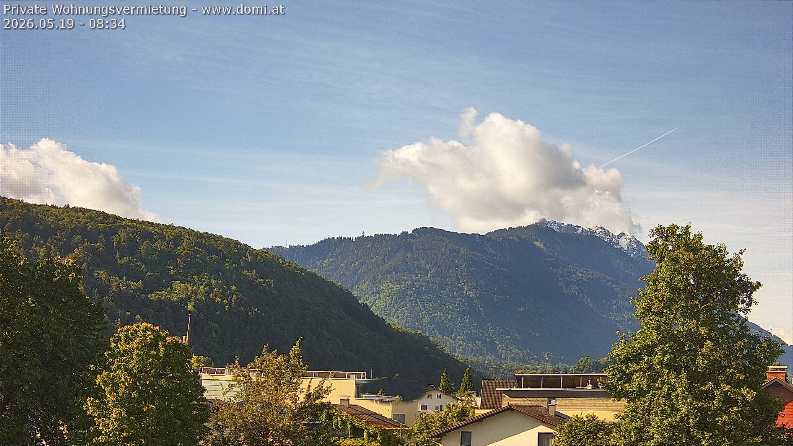 Archiv Foto Webcam Blick über Gisingen bei Feldkirch