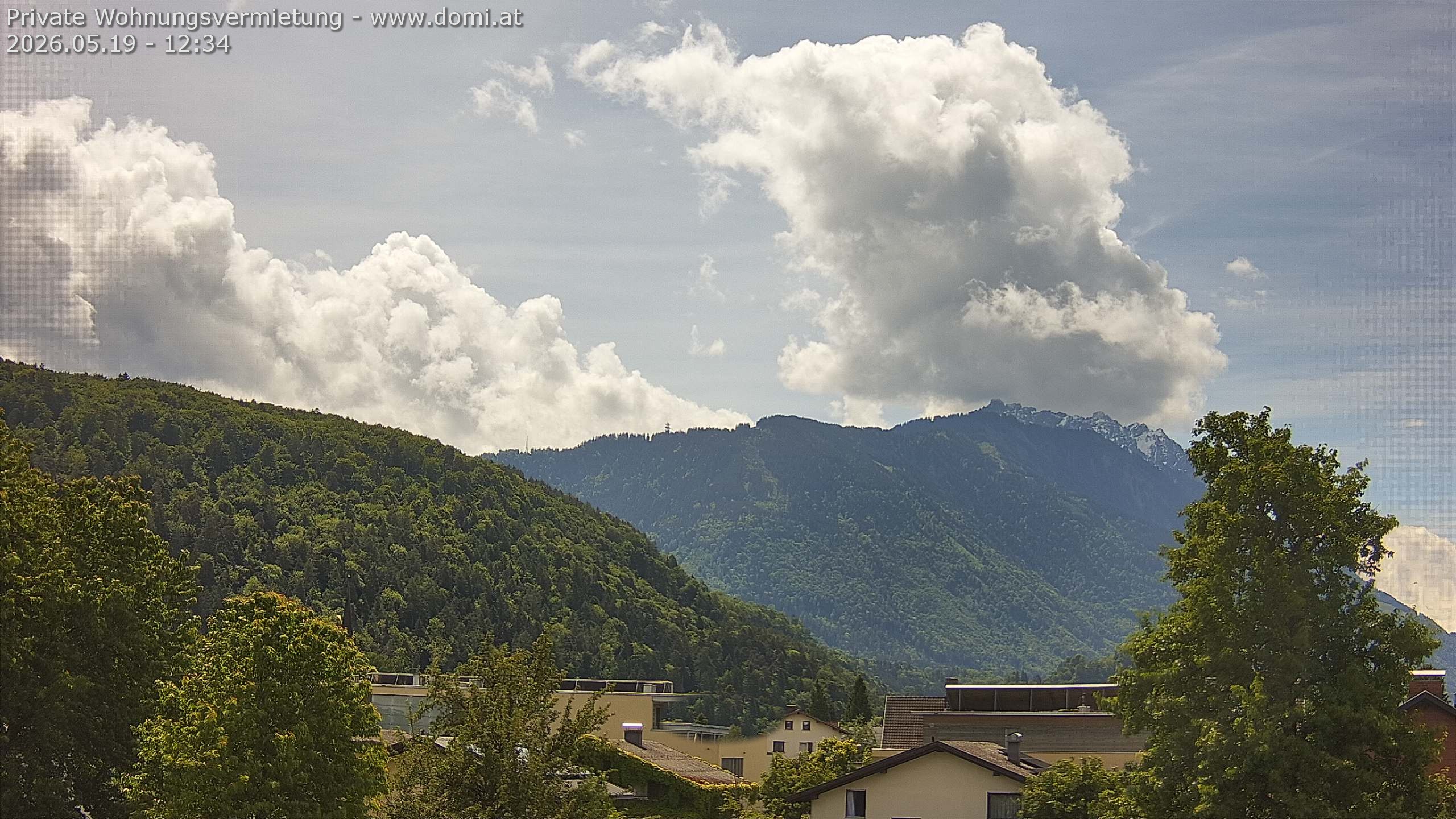 Archiv Foto Webcam Blick über Gisingen bei Feldkirch