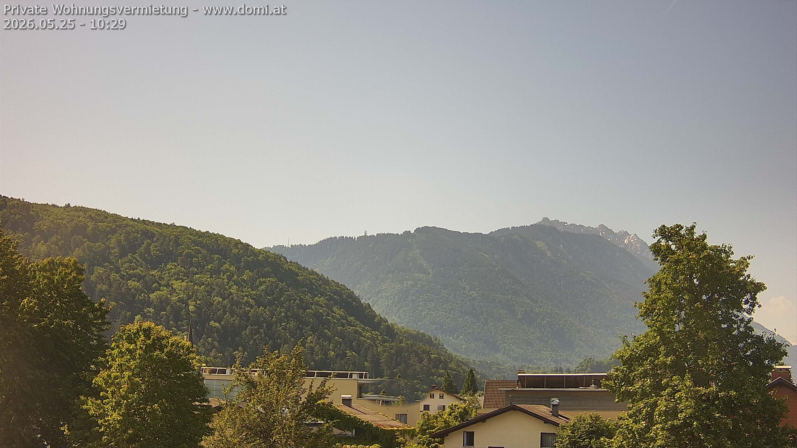 Archived image Webcam View over Gisingen in Feldkirch