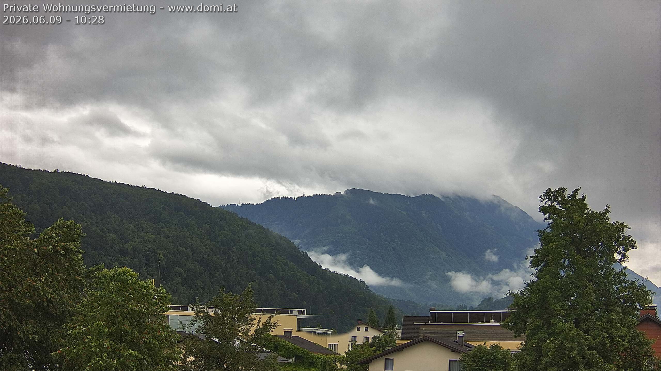 Archiv Foto Webcam Blick über Gisingen bei Feldkirch