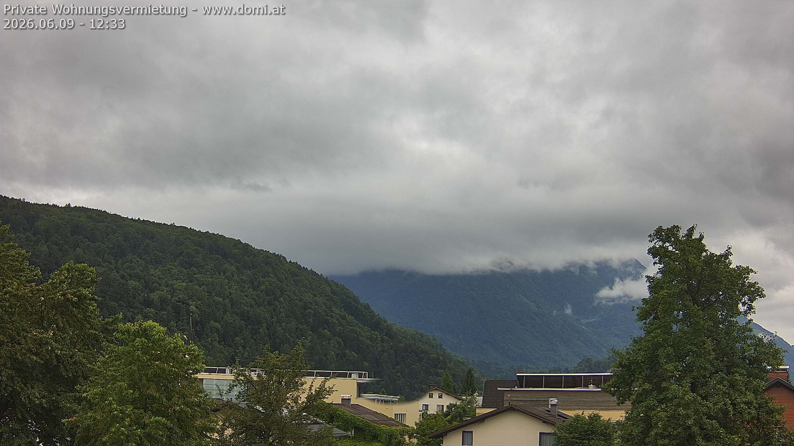 Archiv Foto Webcam Blick über Gisingen bei Feldkirch