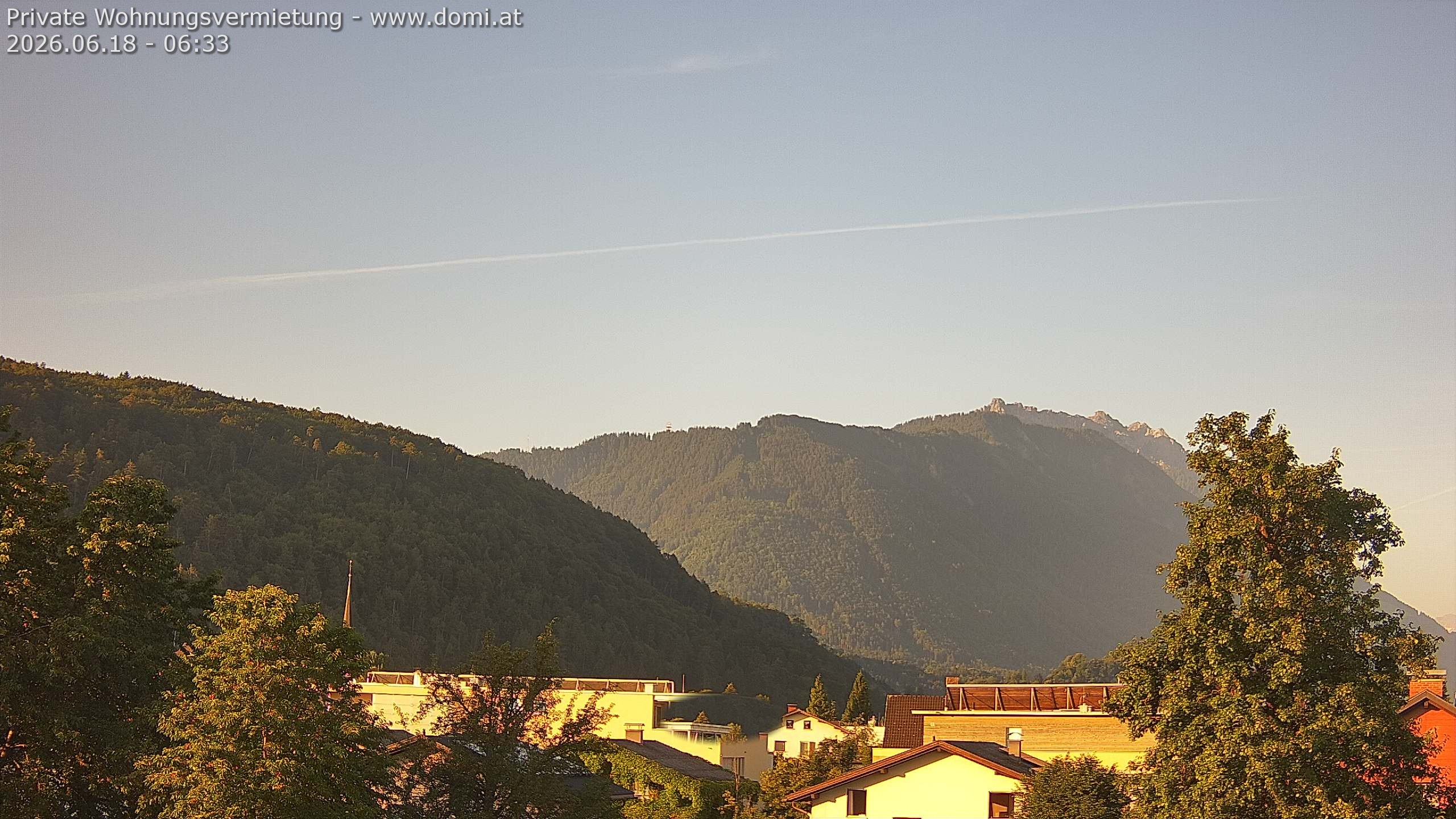 Archived image Webcam View over Gisingen in Feldkirch