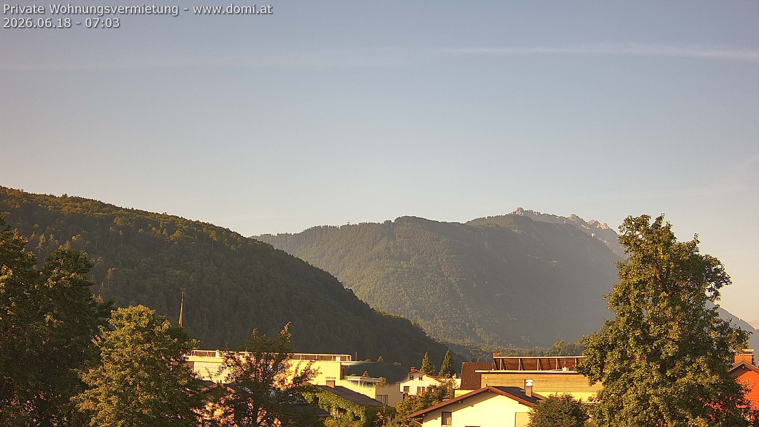 Archived image Webcam View over Gisingen in Feldkirch