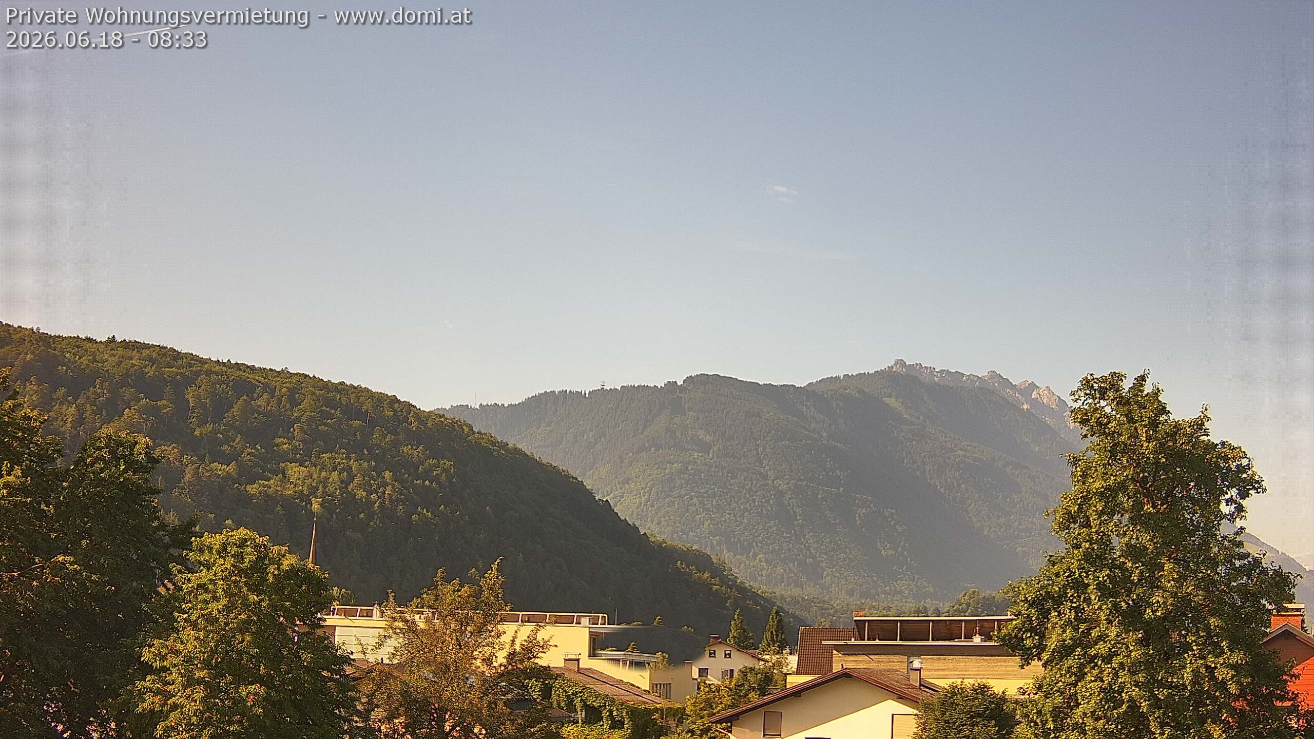 Archived image Webcam View over Gisingen in Feldkirch