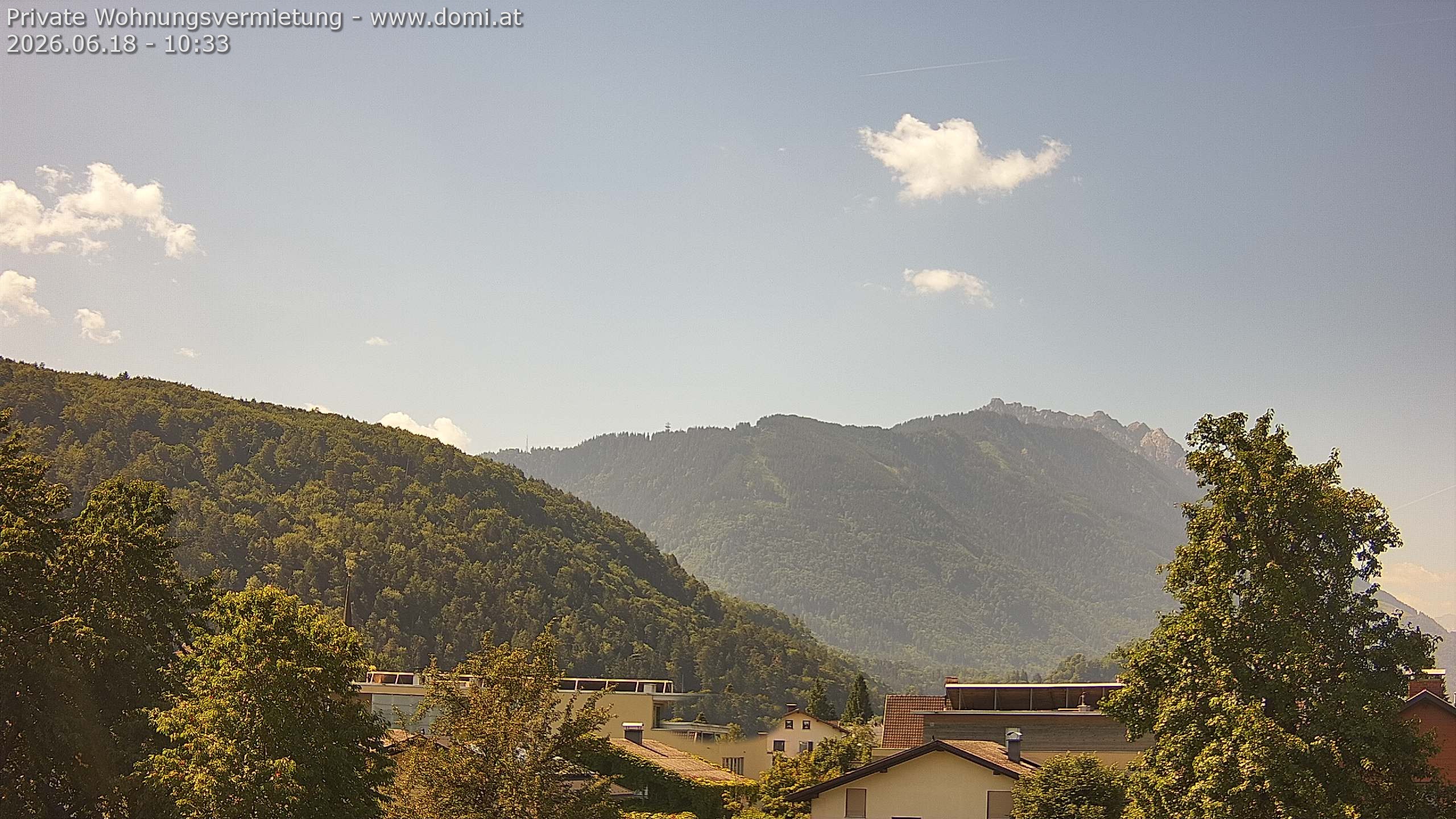 Archived image Webcam View over Gisingen in Feldkirch