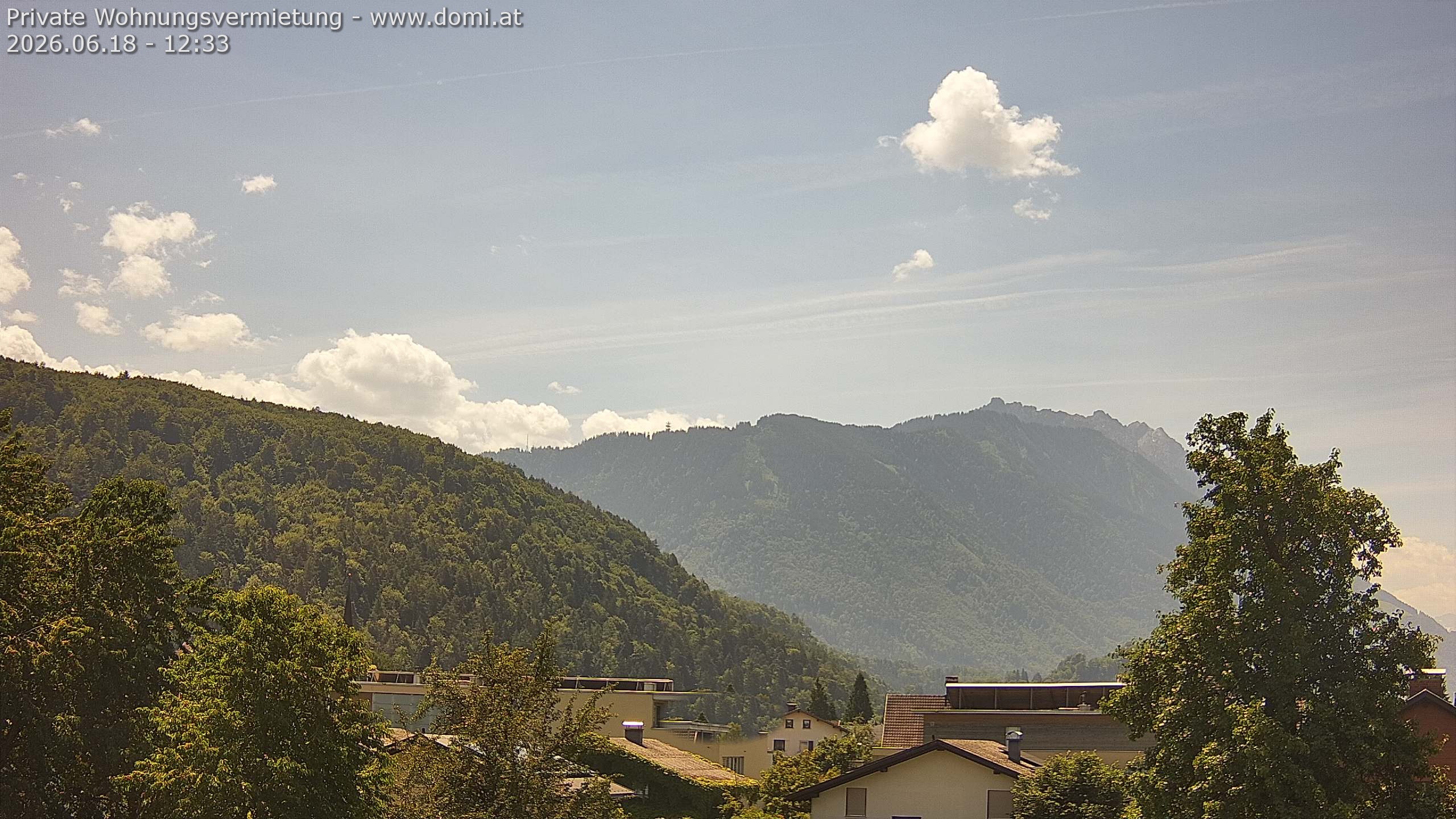Archived image Webcam View over Gisingen in Feldkirch