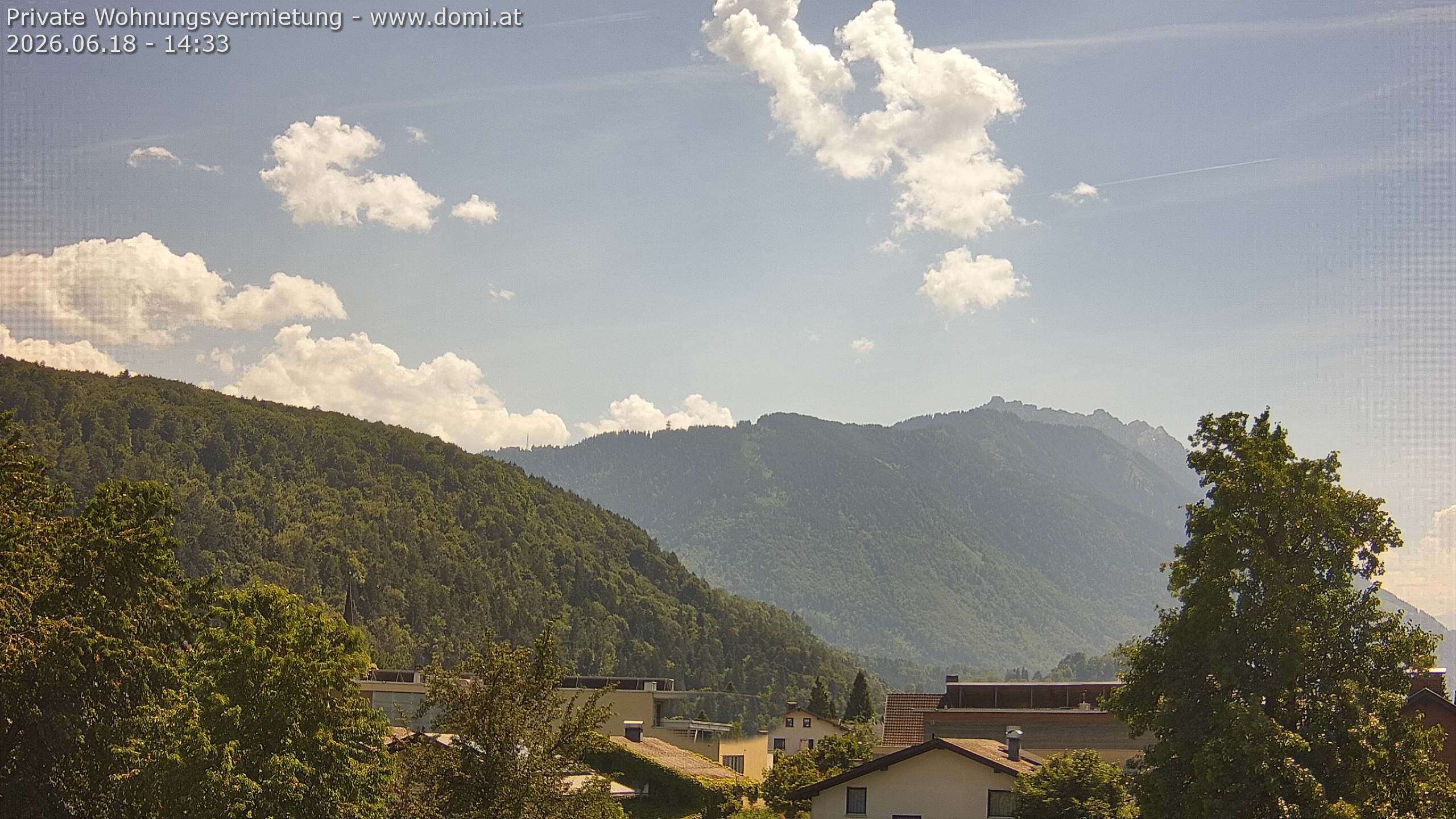Archived image Webcam View over Gisingen in Feldkirch