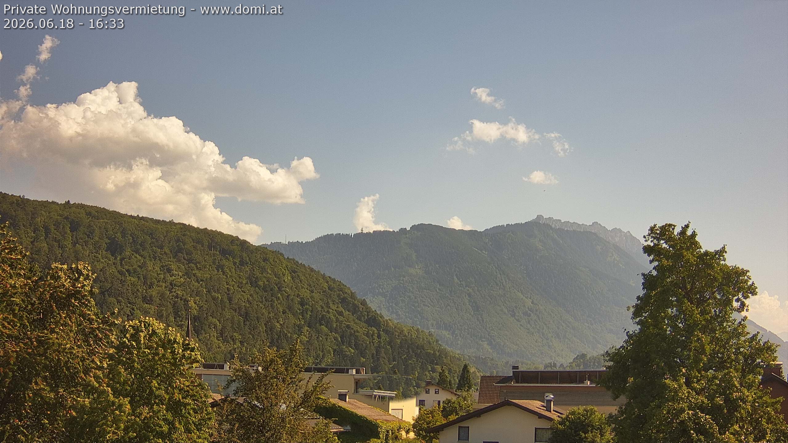 Archived image Webcam View over Gisingen in Feldkirch