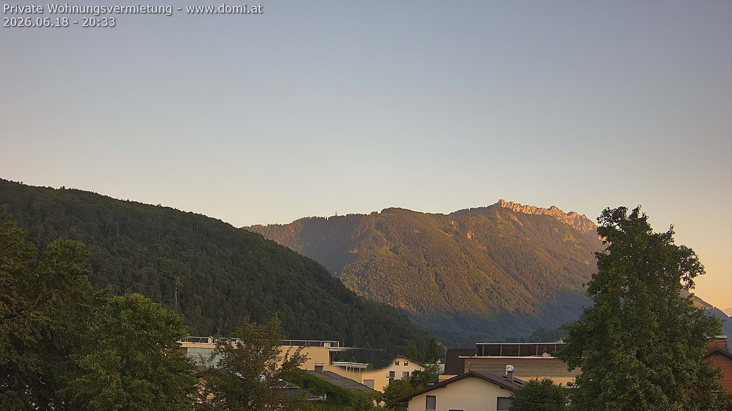 Archived image Webcam View over Gisingen in Feldkirch