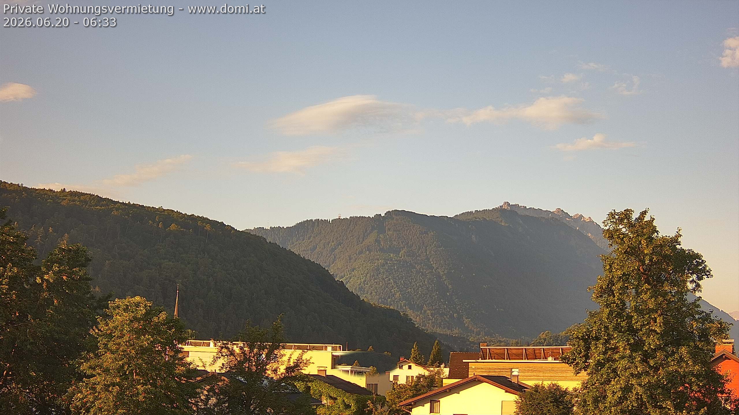 Archived image Webcam View over Gisingen in Feldkirch