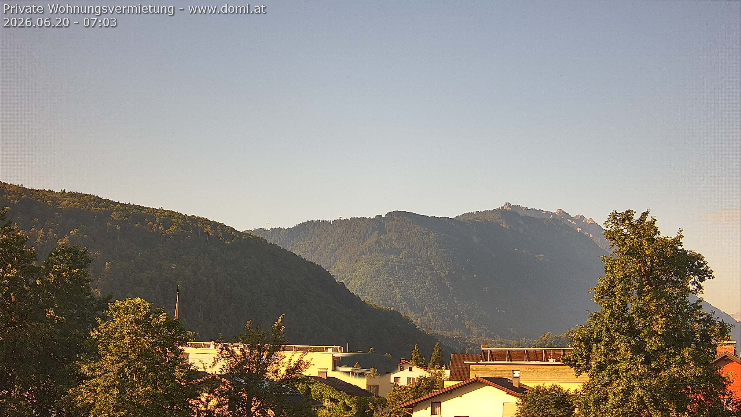 Archived image Webcam View over Gisingen in Feldkirch
