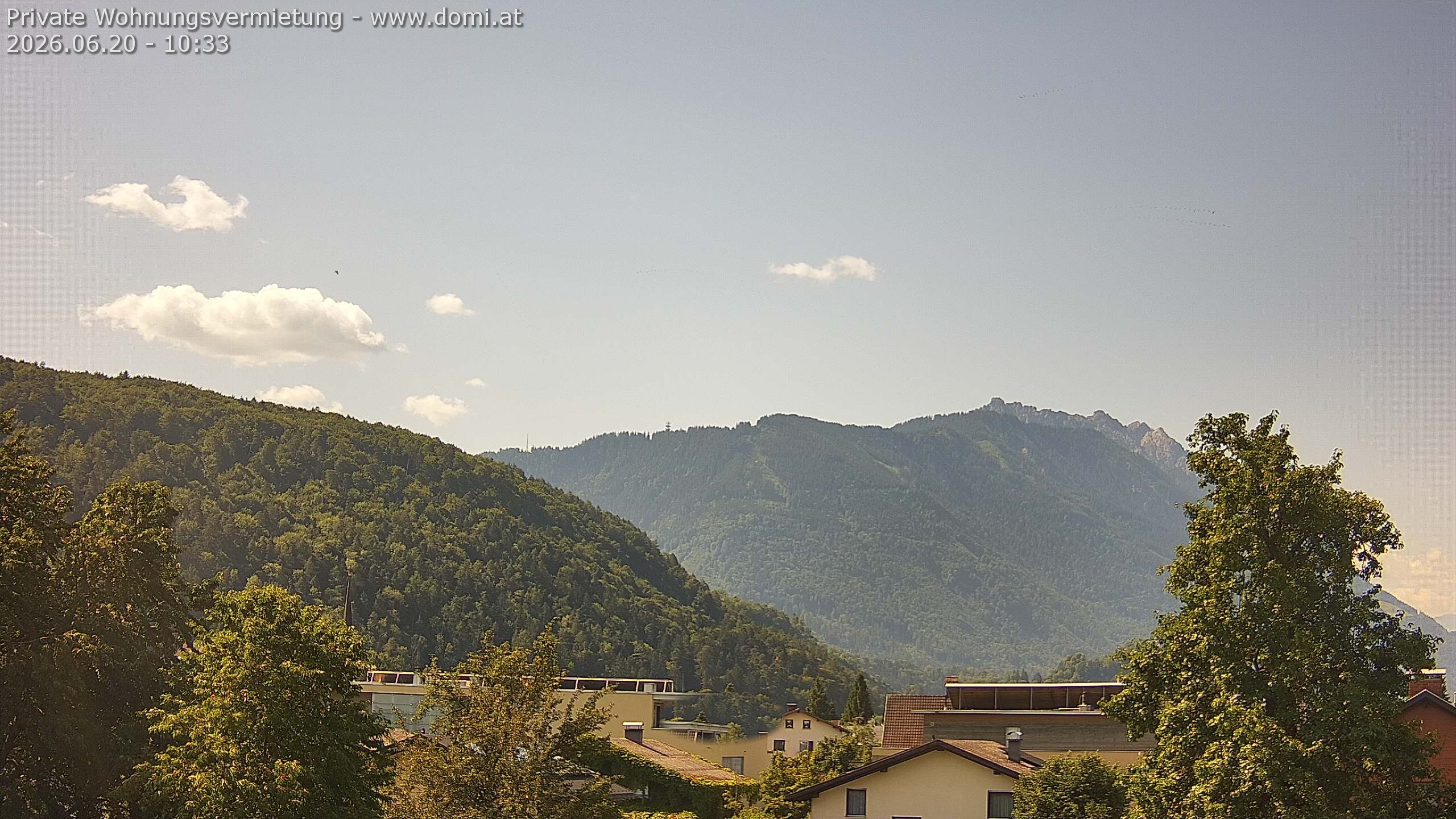 Archived image Webcam View over Gisingen in Feldkirch