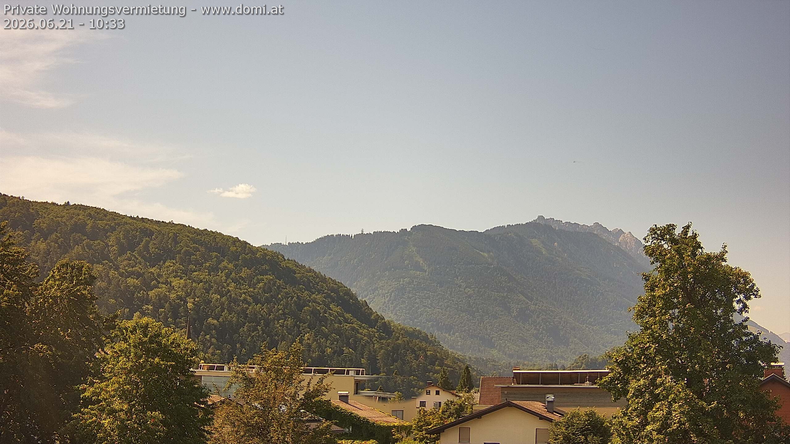 Archiv Foto Webcam Blick über Gisingen bei Feldkirch