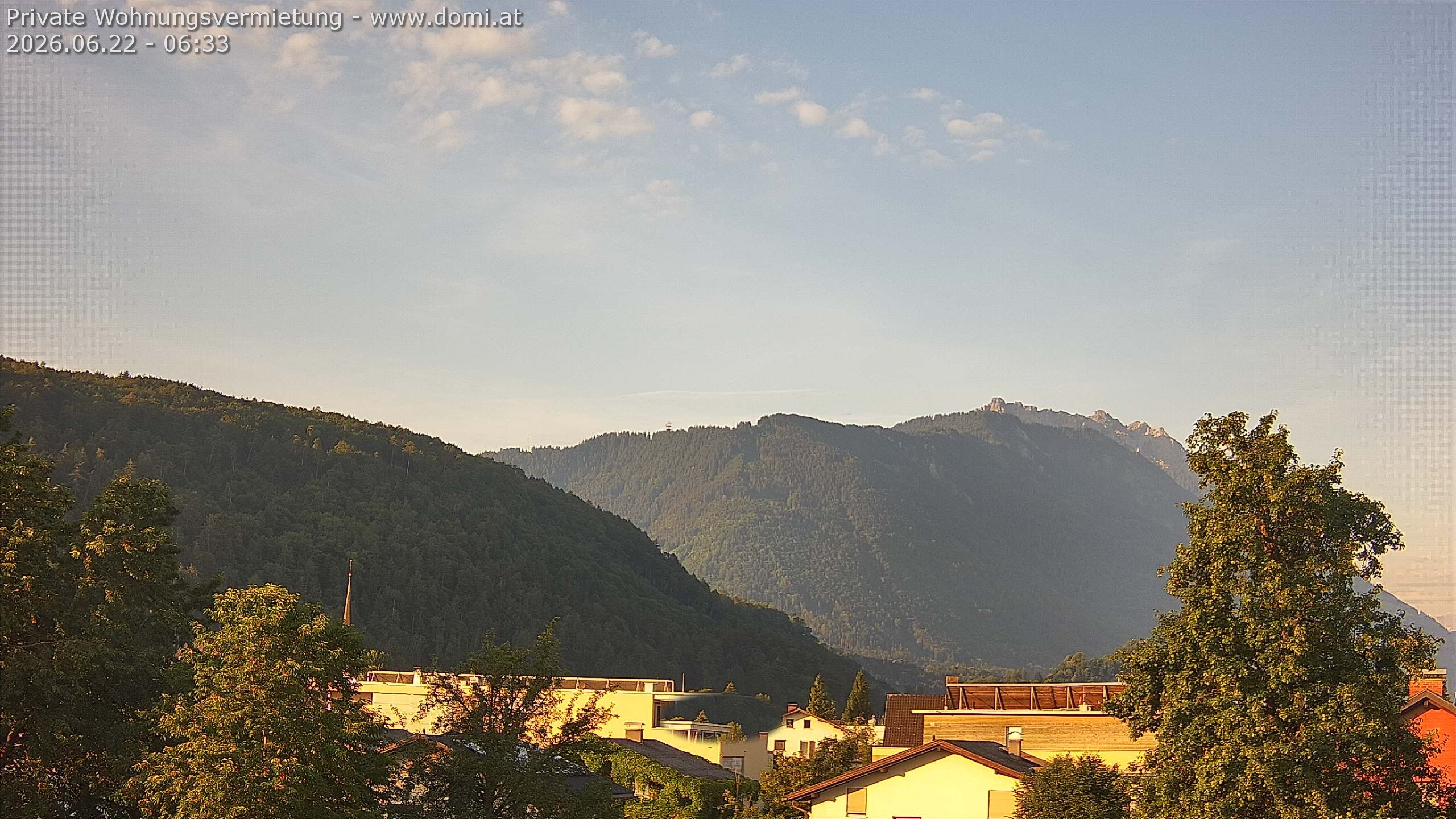 Archiv Foto Webcam Blick über Gisingen bei Feldkirch