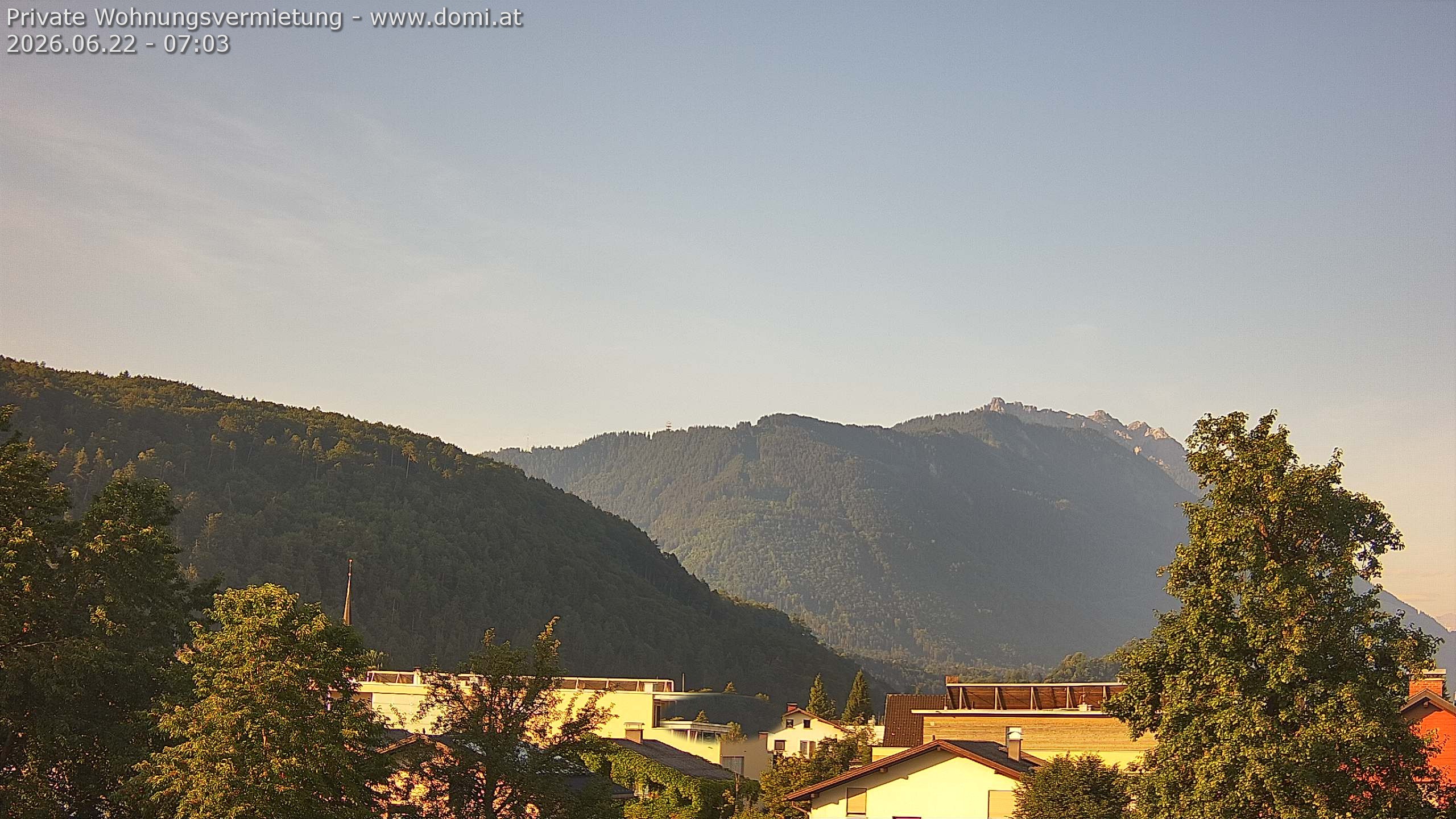 Archiv Foto Webcam Blick über Gisingen bei Feldkirch