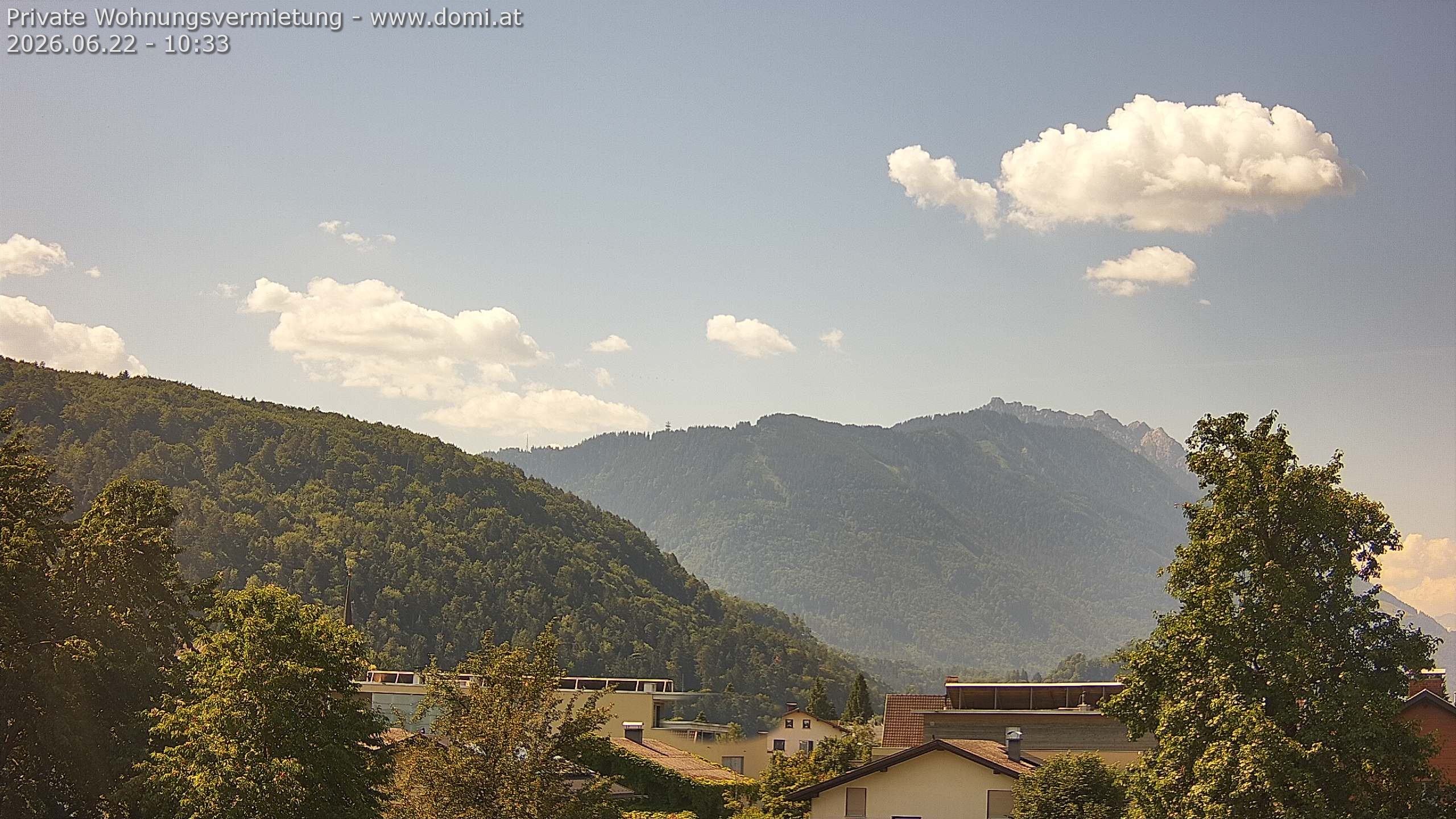 Archiv Foto Webcam Blick über Gisingen bei Feldkirch