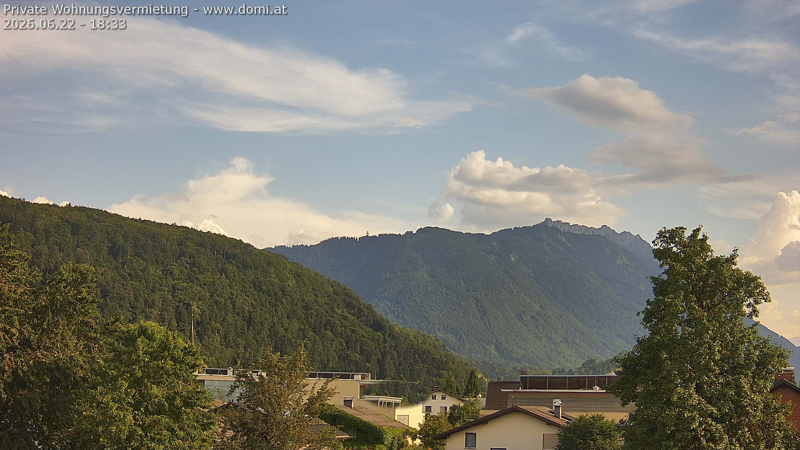 Archiv Foto Webcam Blick über Gisingen bei Feldkirch