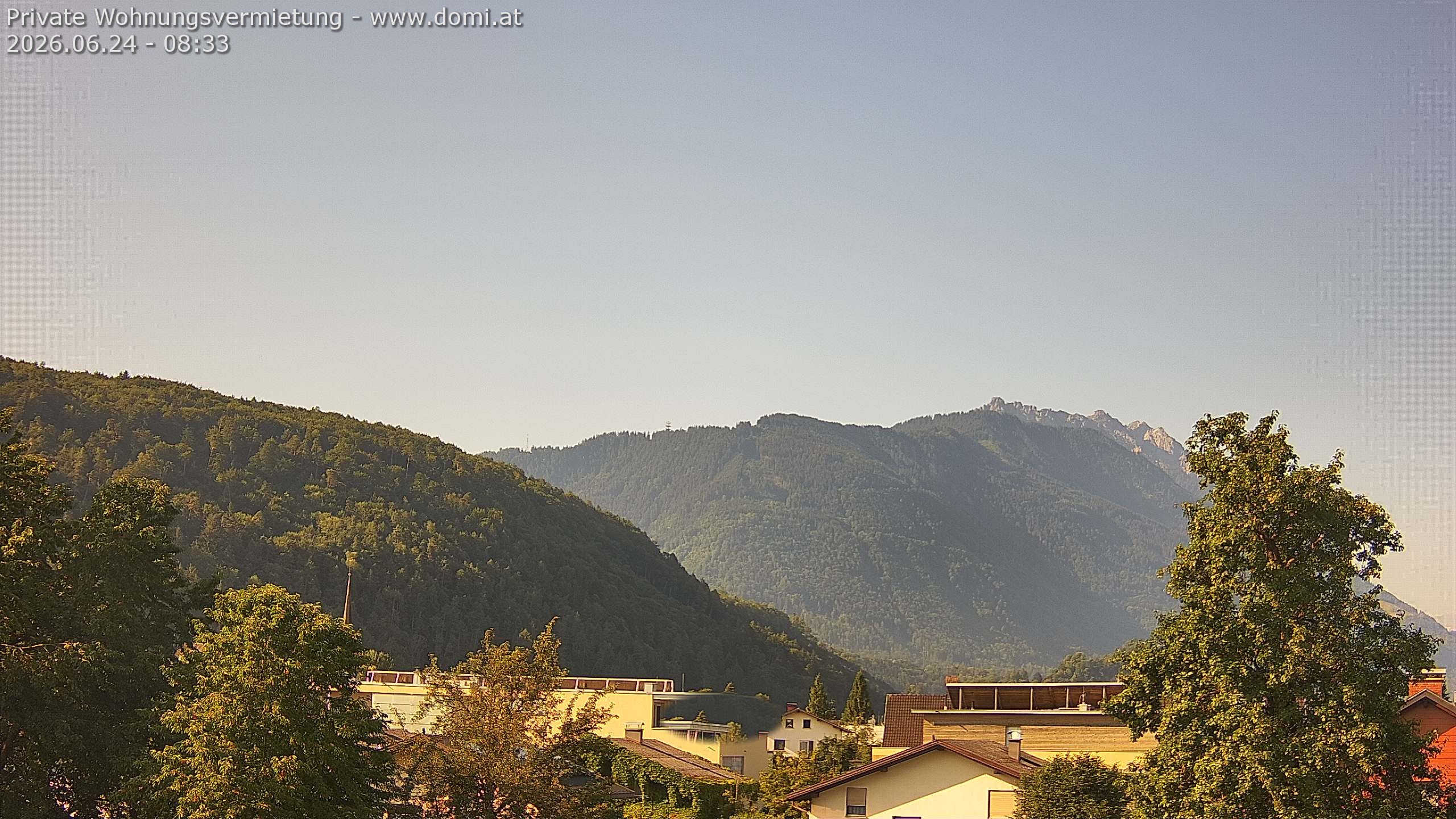 Archiv Foto Webcam Blick über Gisingen bei Feldkirch