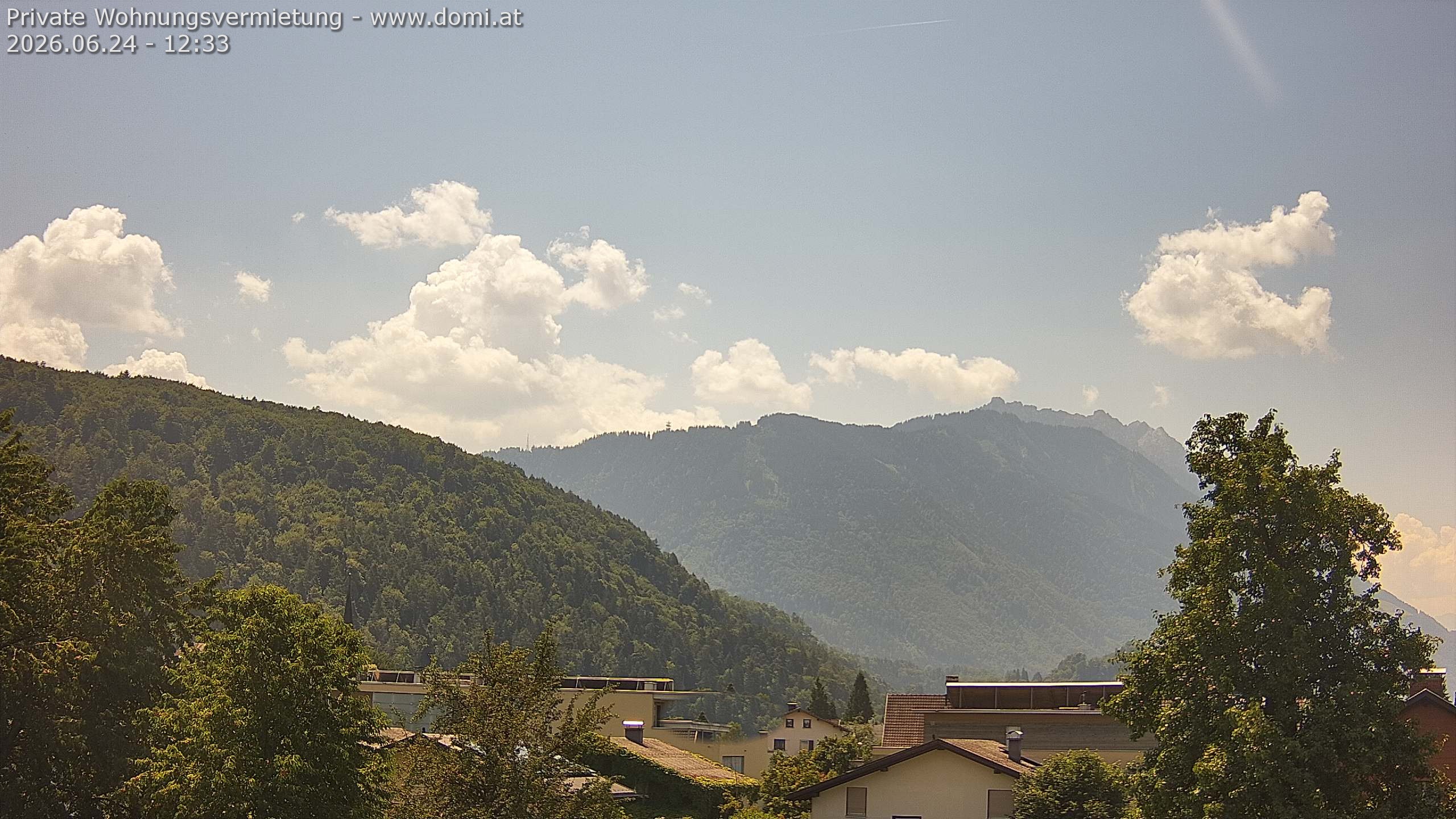 Archiv Foto Webcam Blick über Gisingen bei Feldkirch