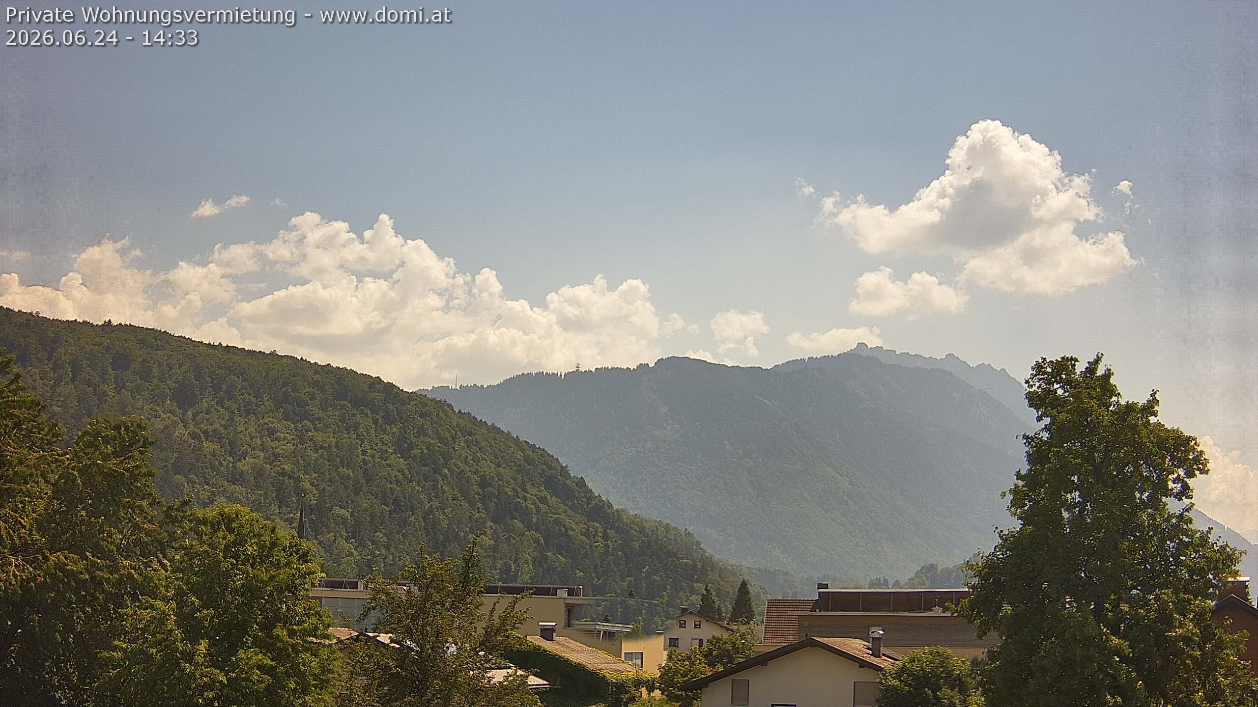 Archiv Foto Webcam Blick über Gisingen bei Feldkirch
