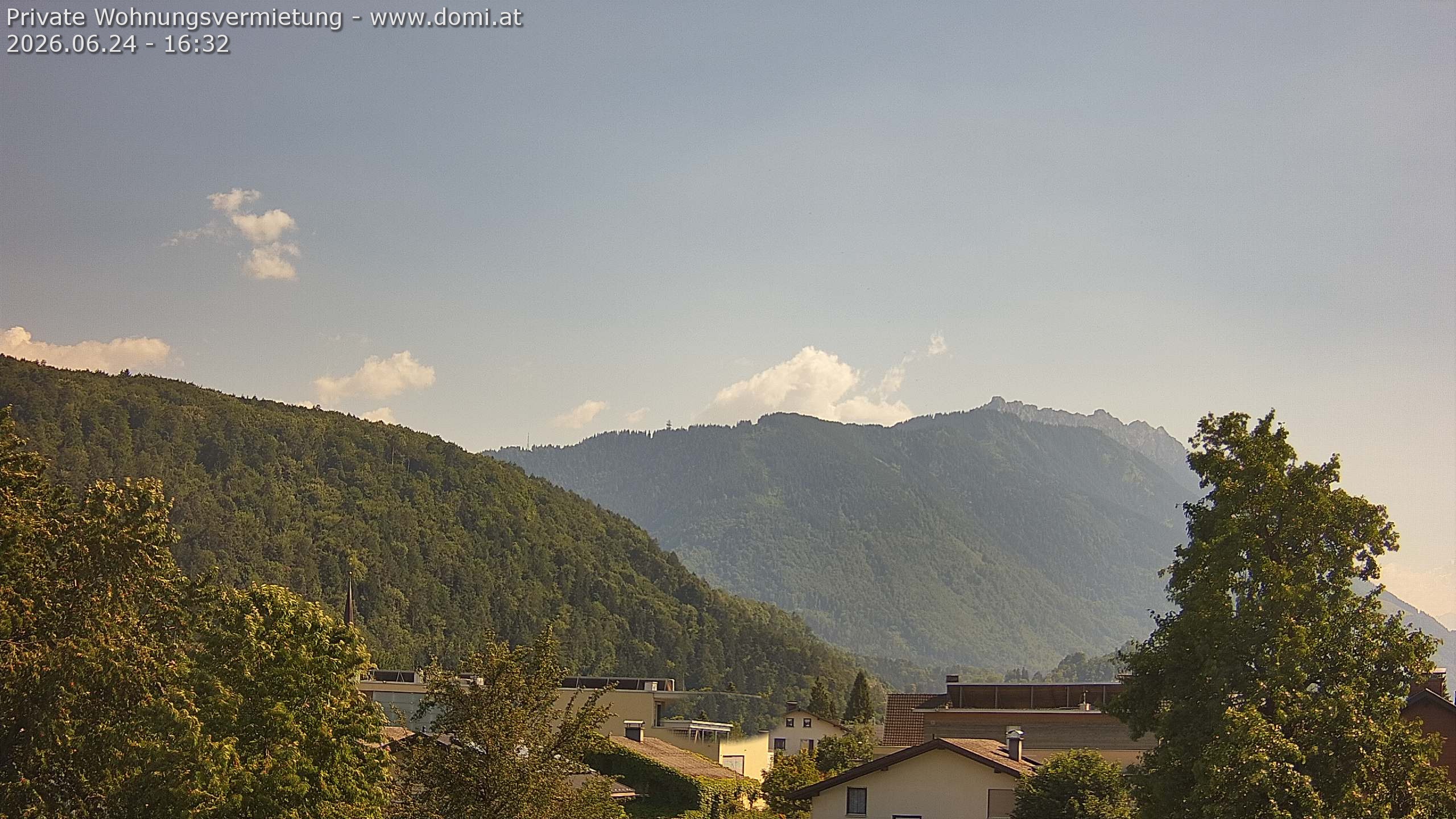 Archiv Foto Webcam Blick über Gisingen bei Feldkirch