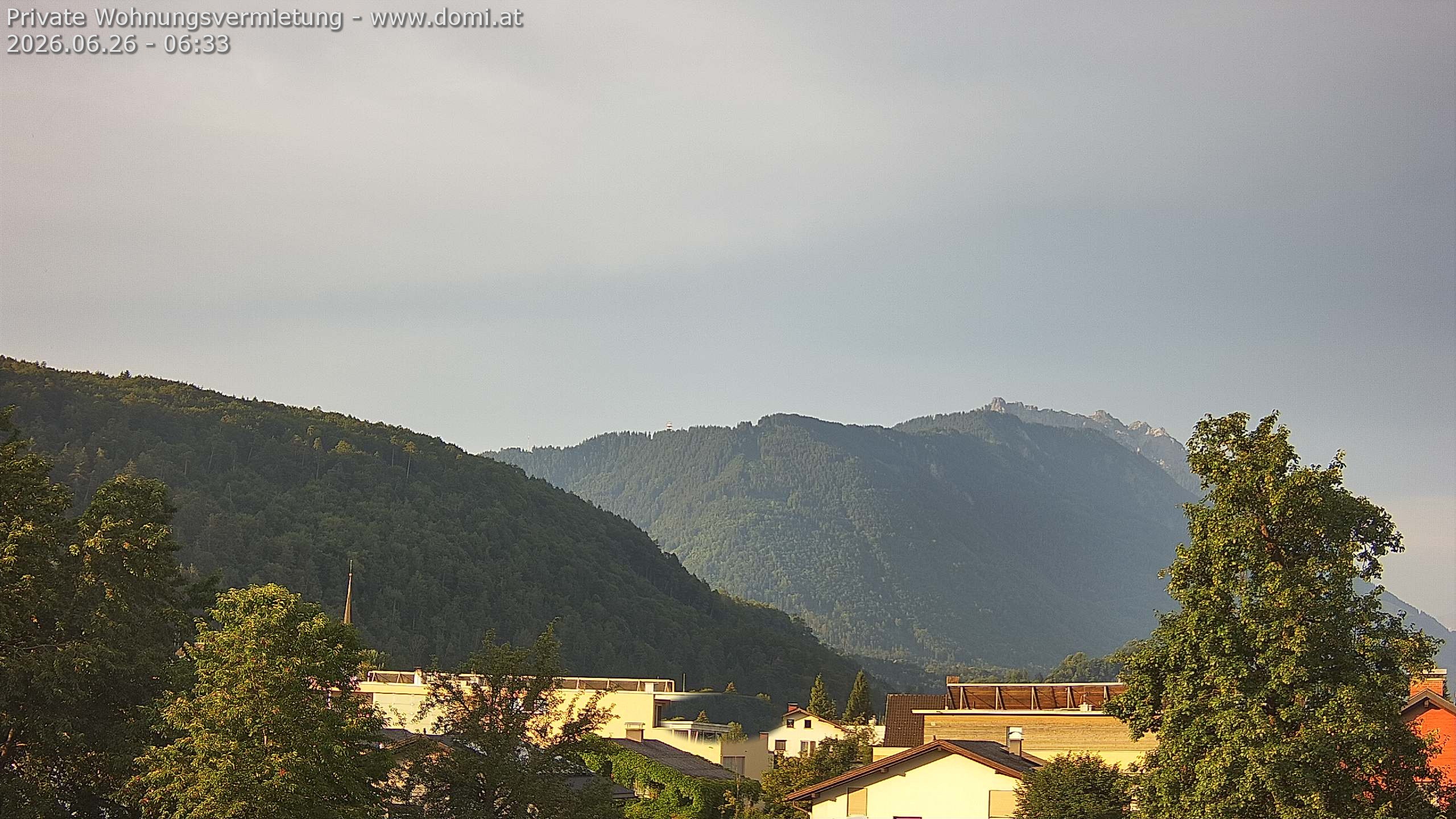 Archiv Foto Webcam Blick über Gisingen bei Feldkirch