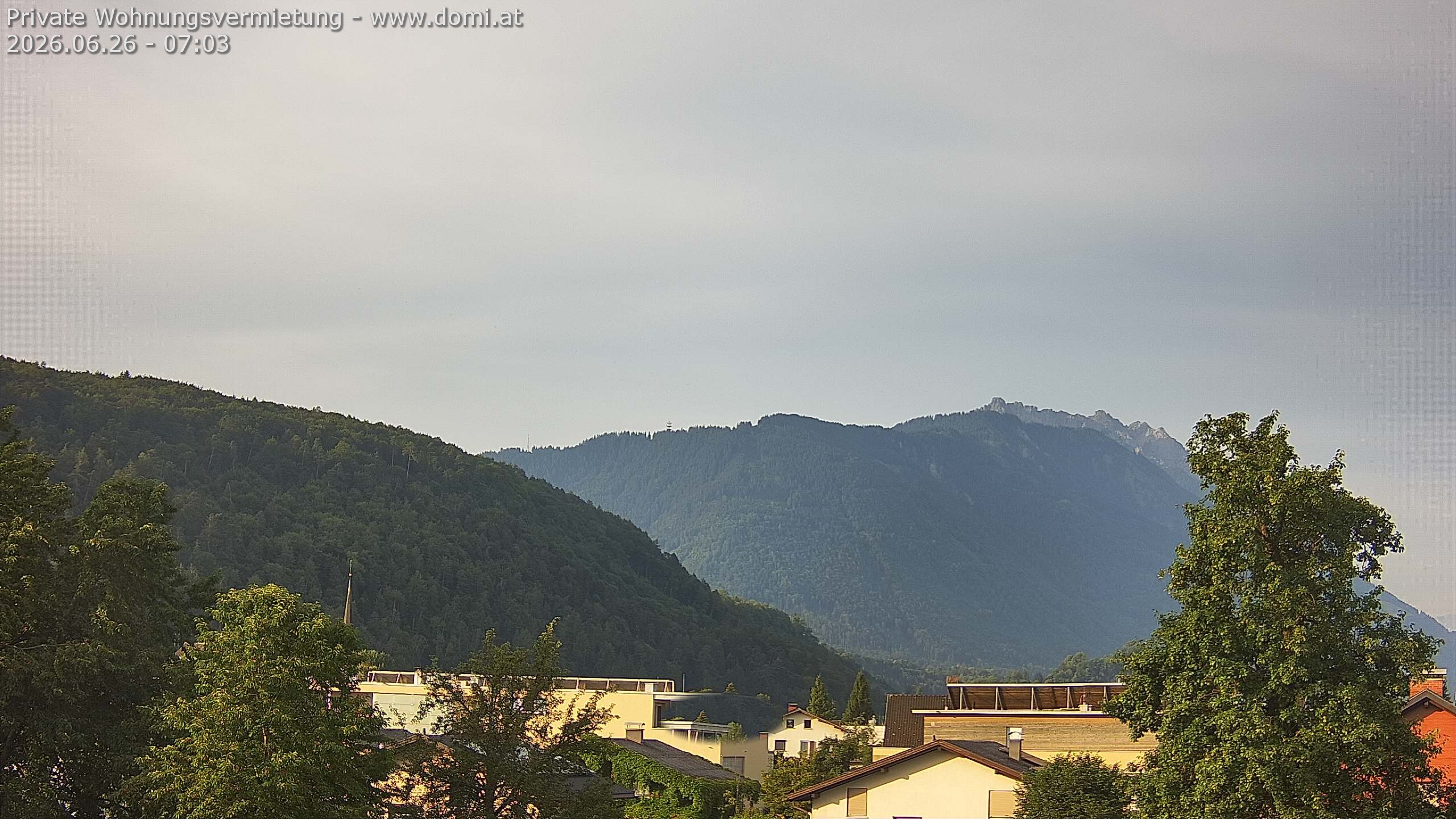 Archiv Foto Webcam Blick über Gisingen bei Feldkirch