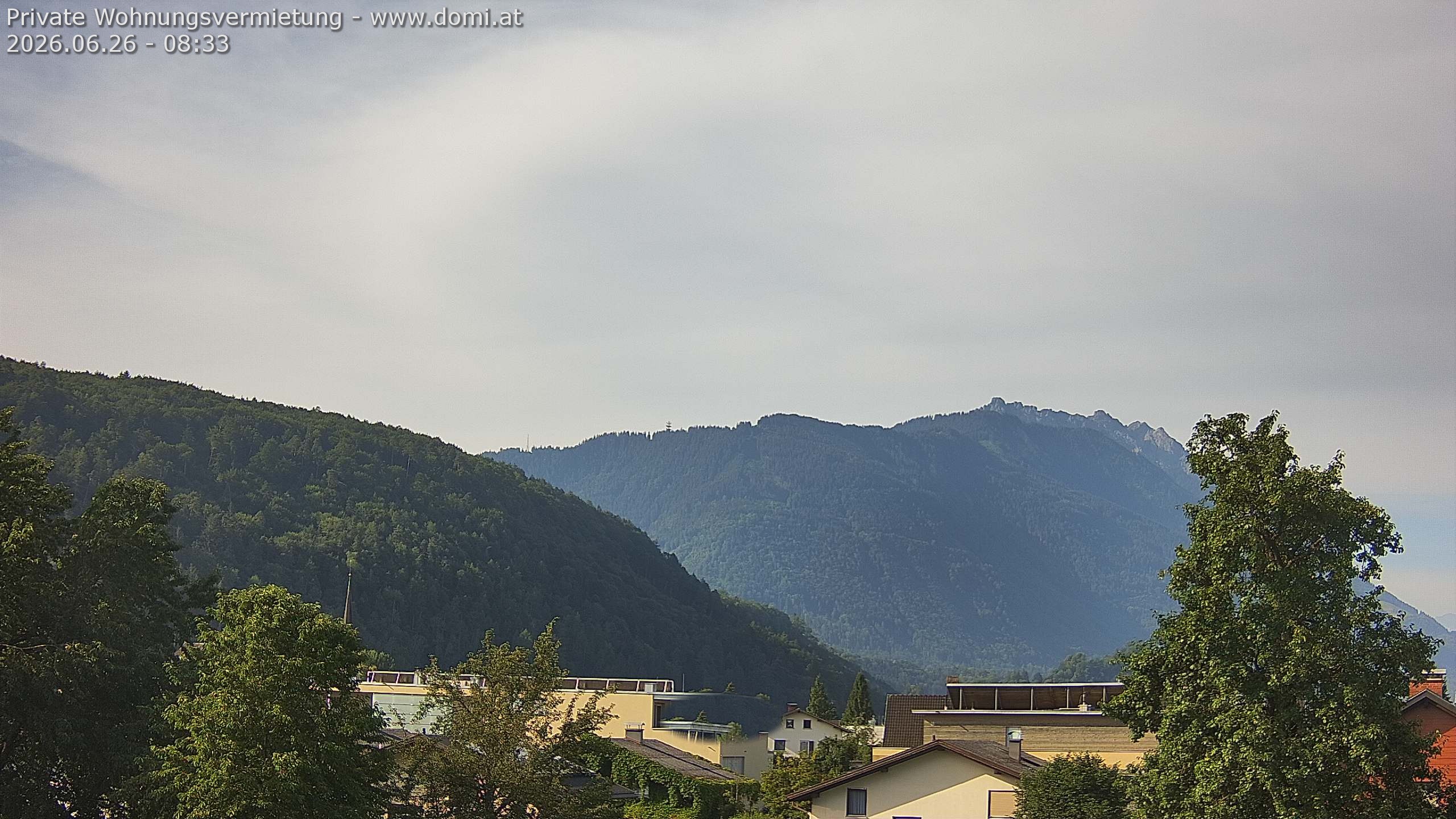 Archiv Foto Webcam Blick über Gisingen bei Feldkirch