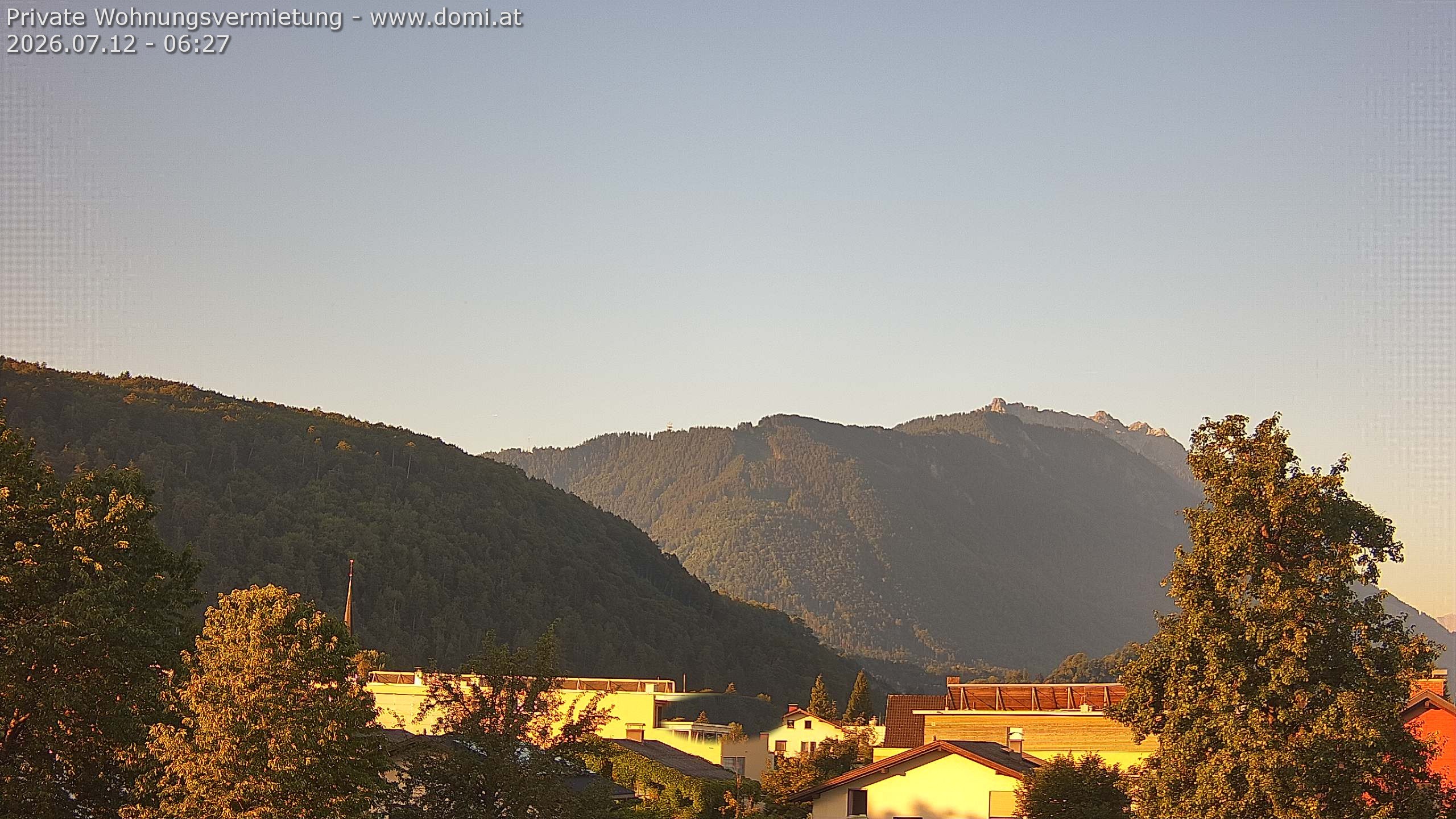 Archiv Foto Webcam Blick über Gisingen bei Feldkirch
