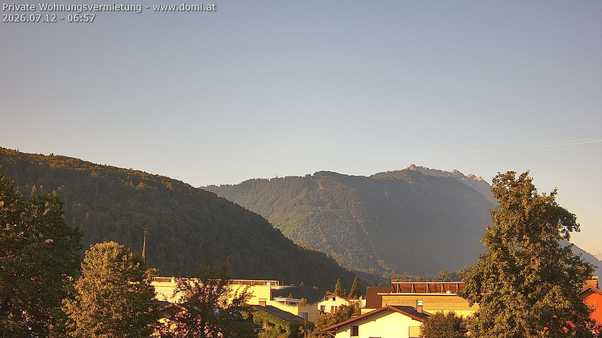 Archiv Foto Webcam Blick über Gisingen bei Feldkirch