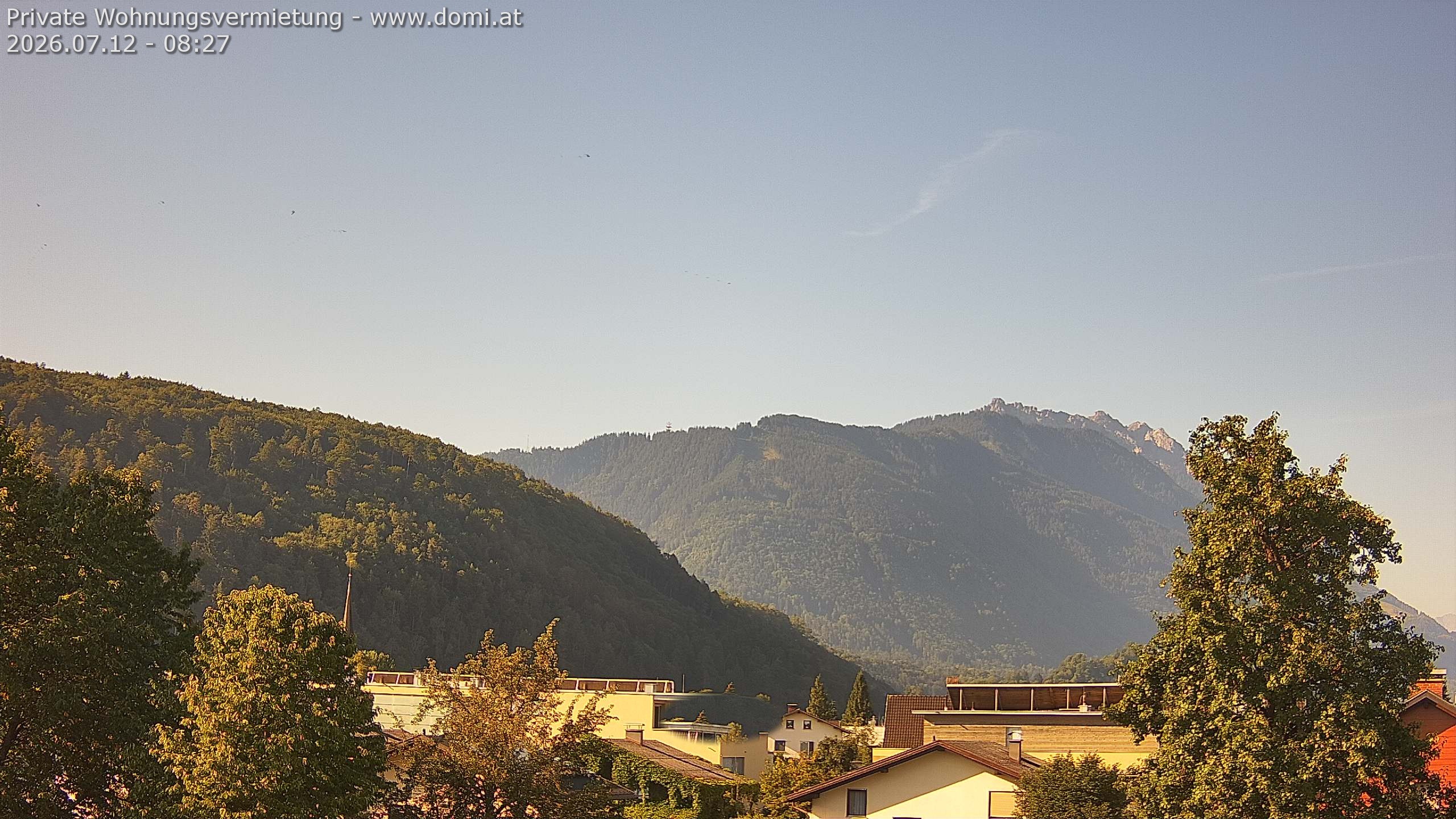 Archiv Foto Webcam Blick über Gisingen bei Feldkirch