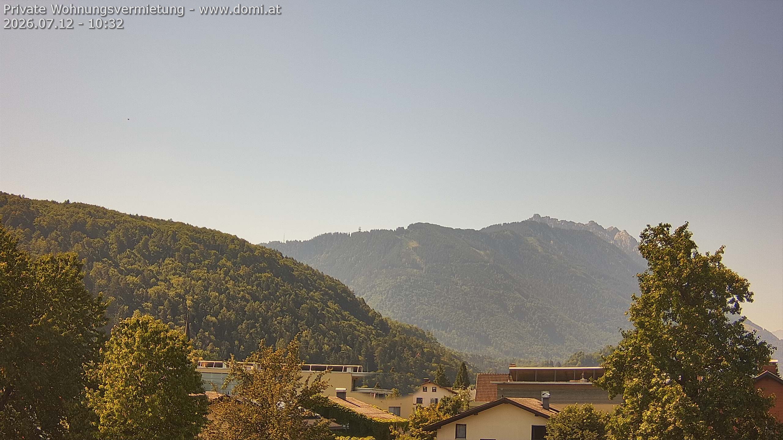 Archiv Foto Webcam Blick über Gisingen bei Feldkirch