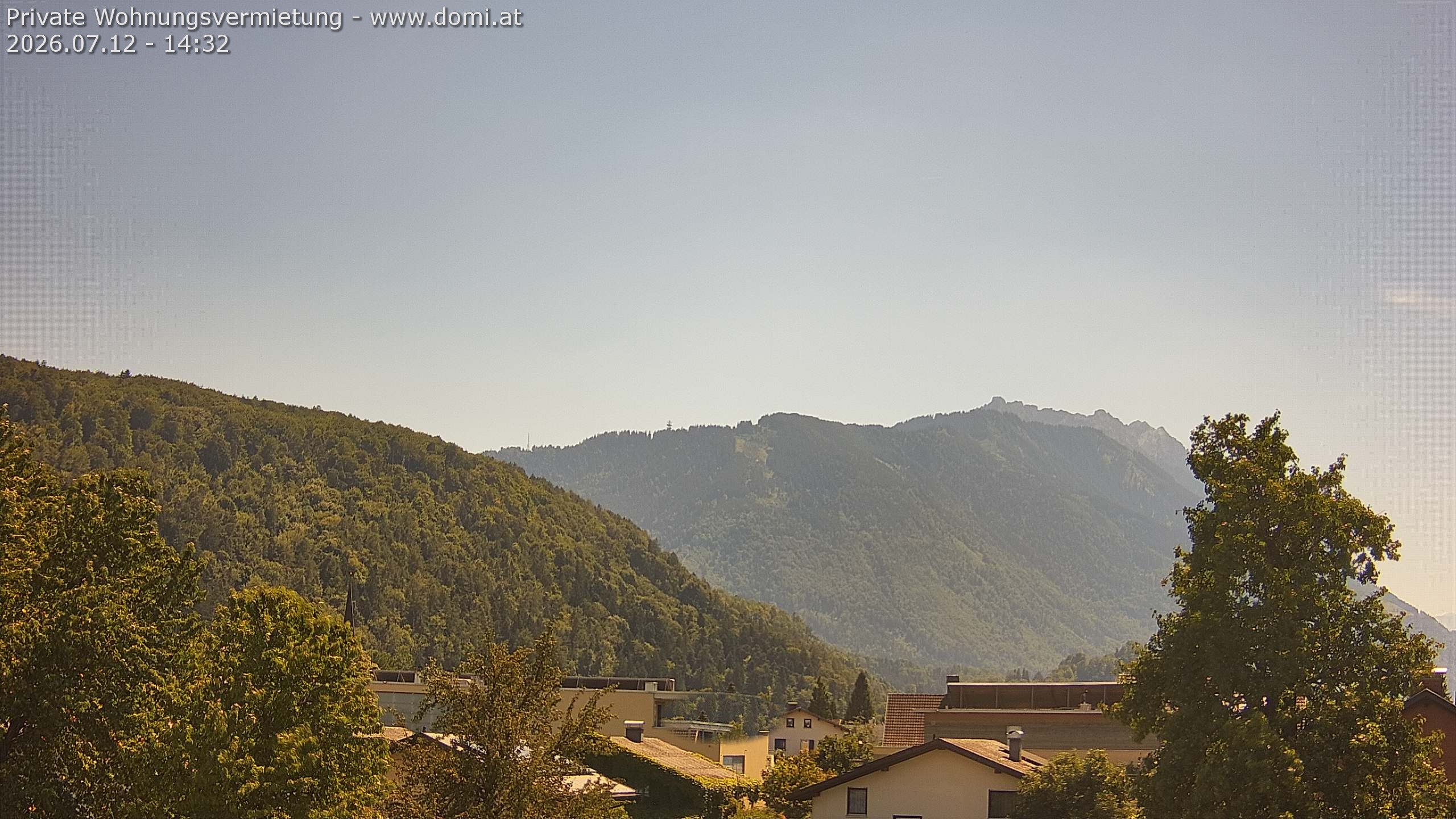 Archiv Foto Webcam Blick über Gisingen bei Feldkirch