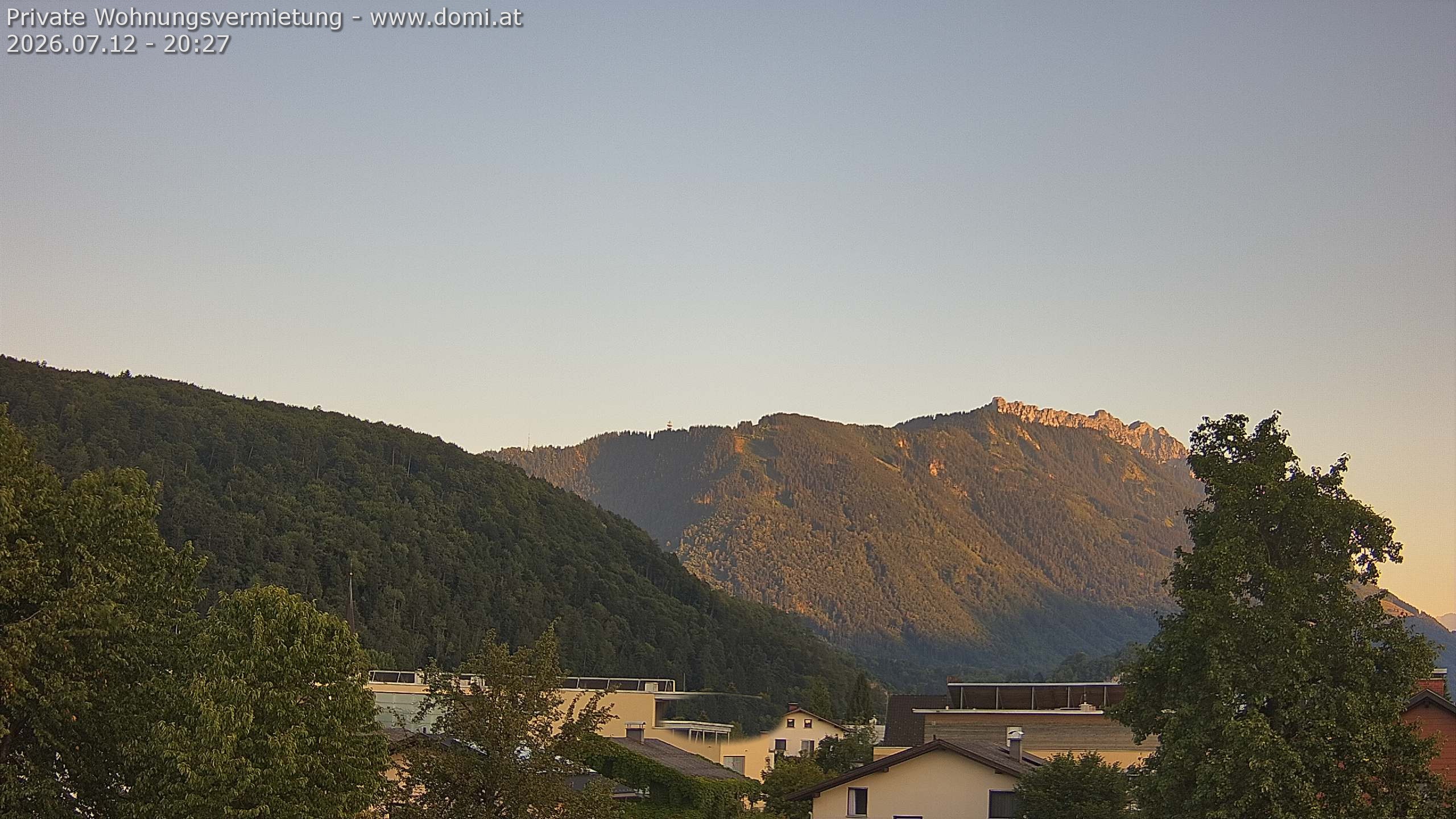 Archived image Webcam View over Gisingen in Feldkirch