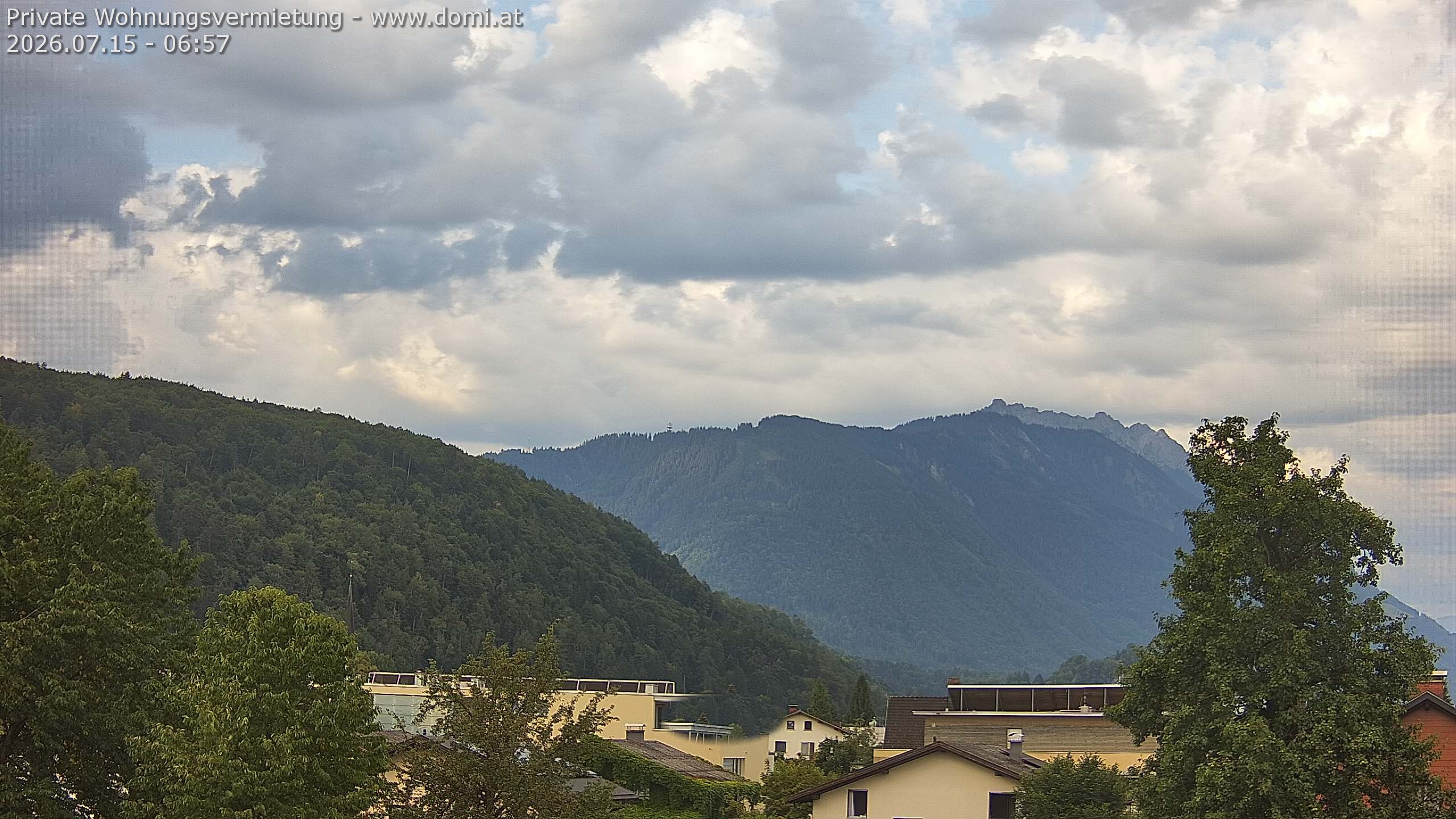 Archiv Foto Webcam Blick über Gisingen bei Feldkirch