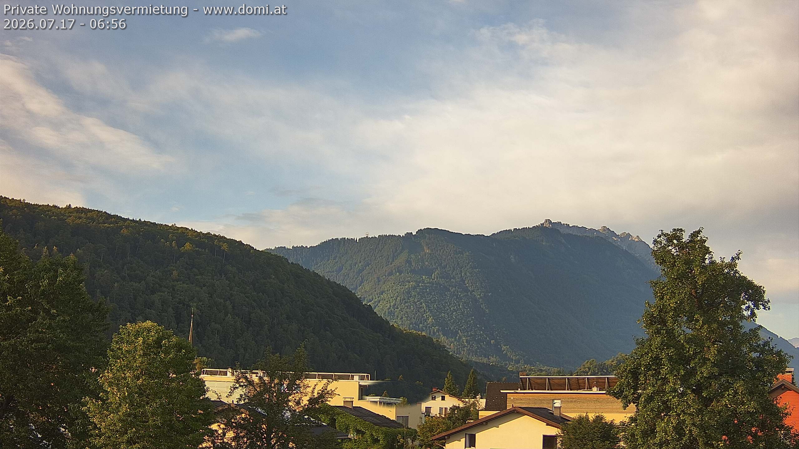 Archived image Webcam View over Gisingen in Feldkirch