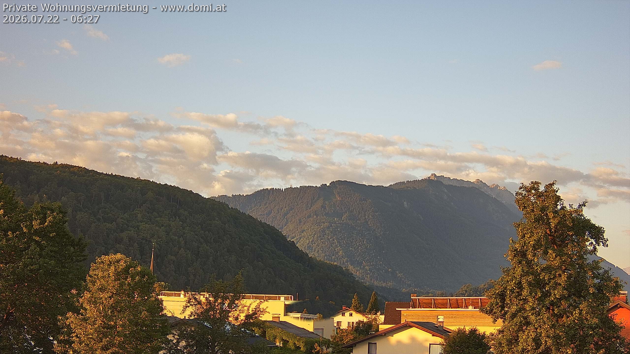 Archiv Foto Webcam Blick über Gisingen bei Feldkirch