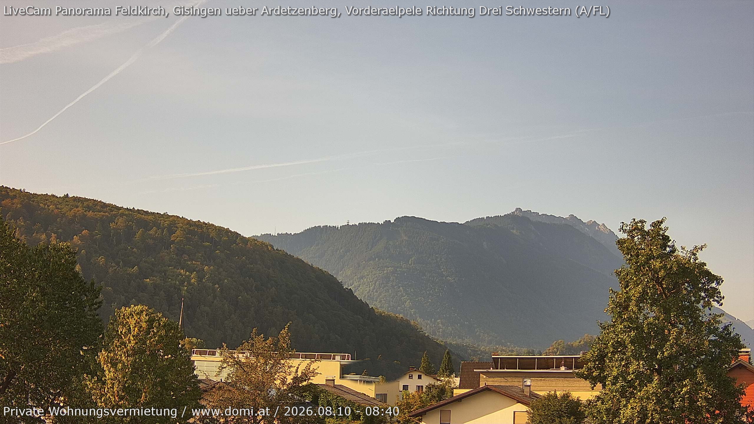 Archiv Foto Webcam Blick über Gisingen bei Feldkirch