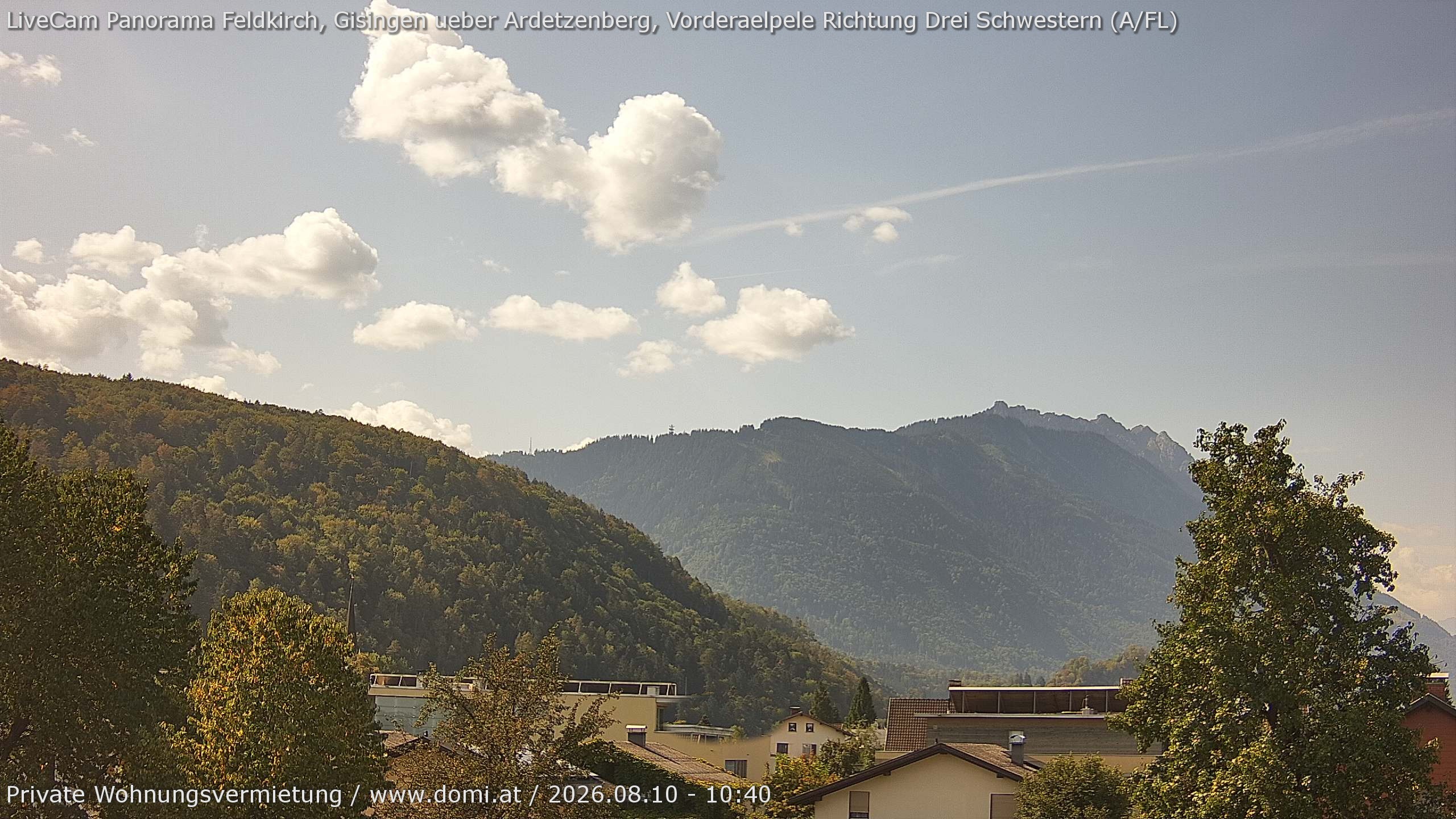 Archiv Foto Webcam Blick über Gisingen bei Feldkirch