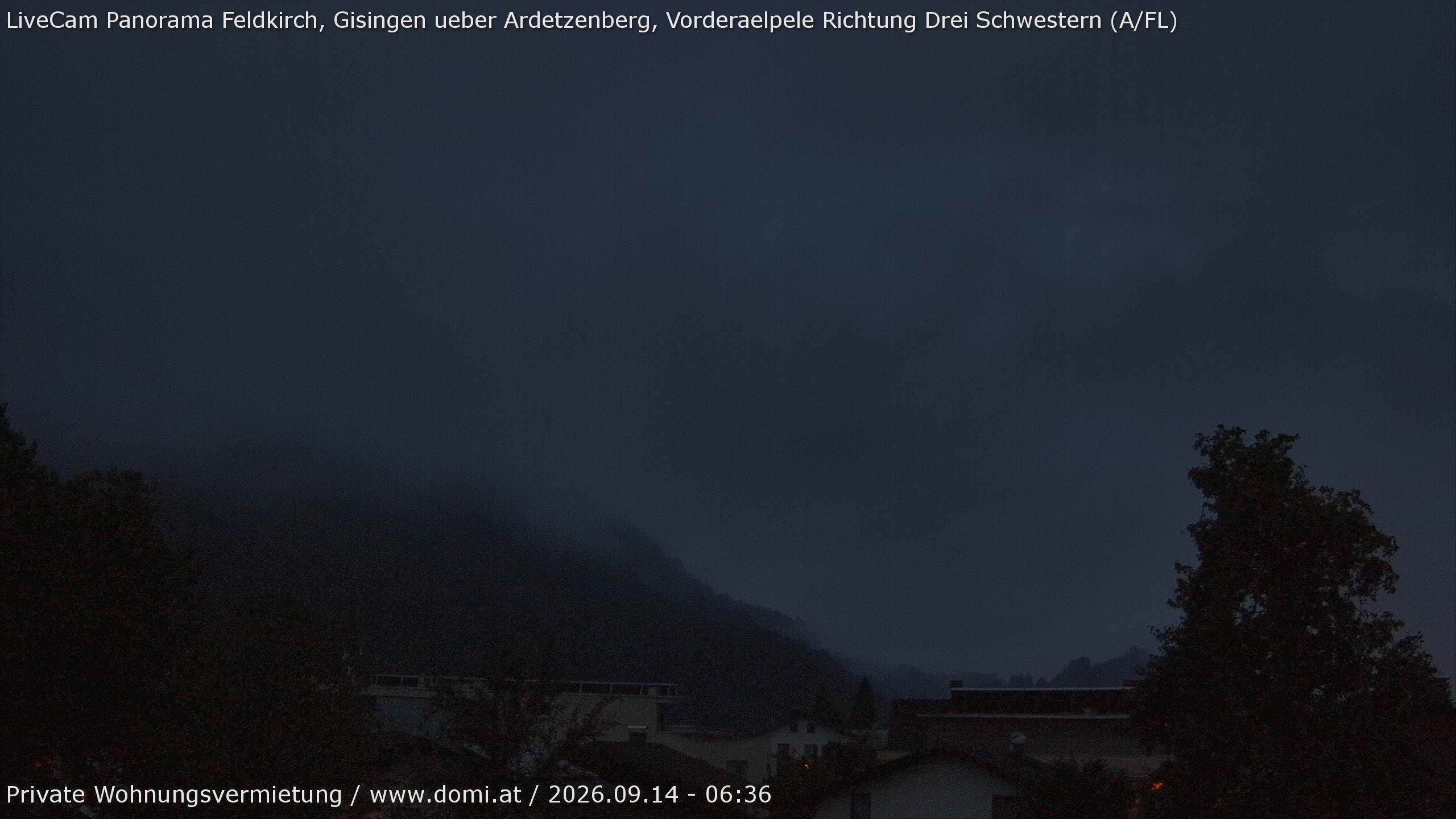 Archiv Foto Webcam Blick über Gisingen bei Feldkirch