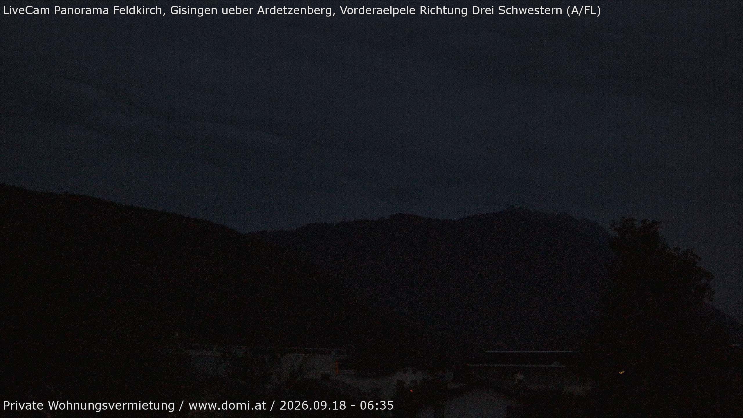 Archived image Webcam View over Gisingen in Feldkirch