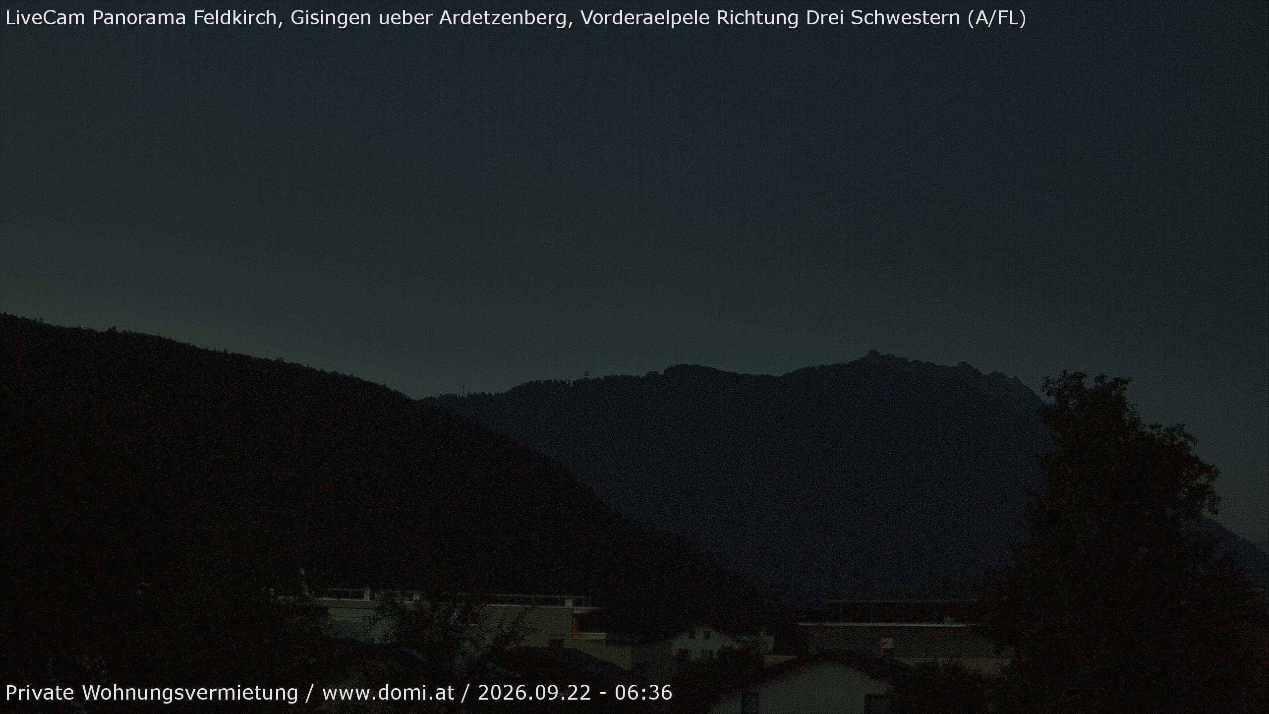 Archiv Foto Webcam Blick über Gisingen bei Feldkirch
