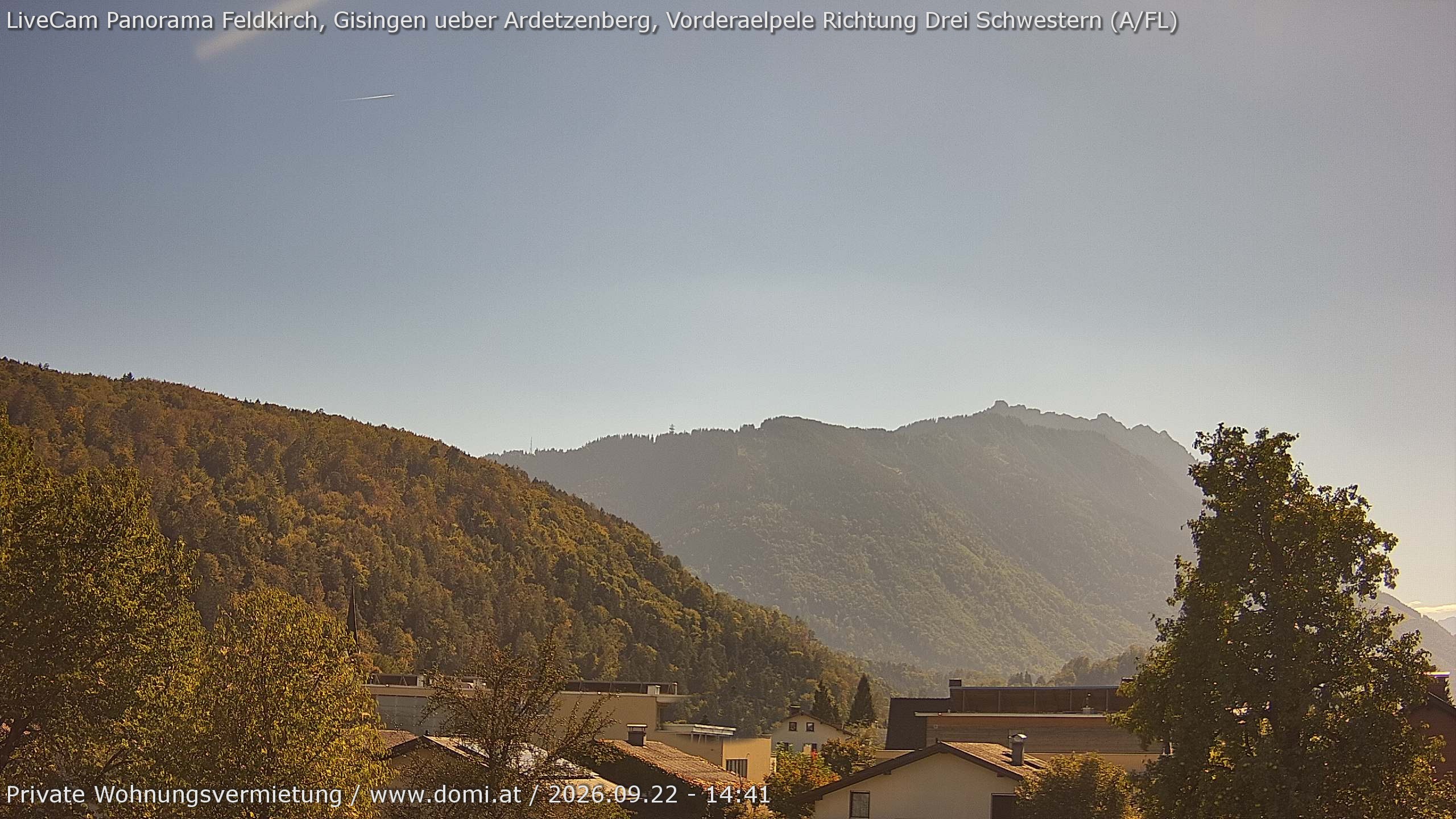 Archiv Foto Webcam Blick über Gisingen bei Feldkirch
