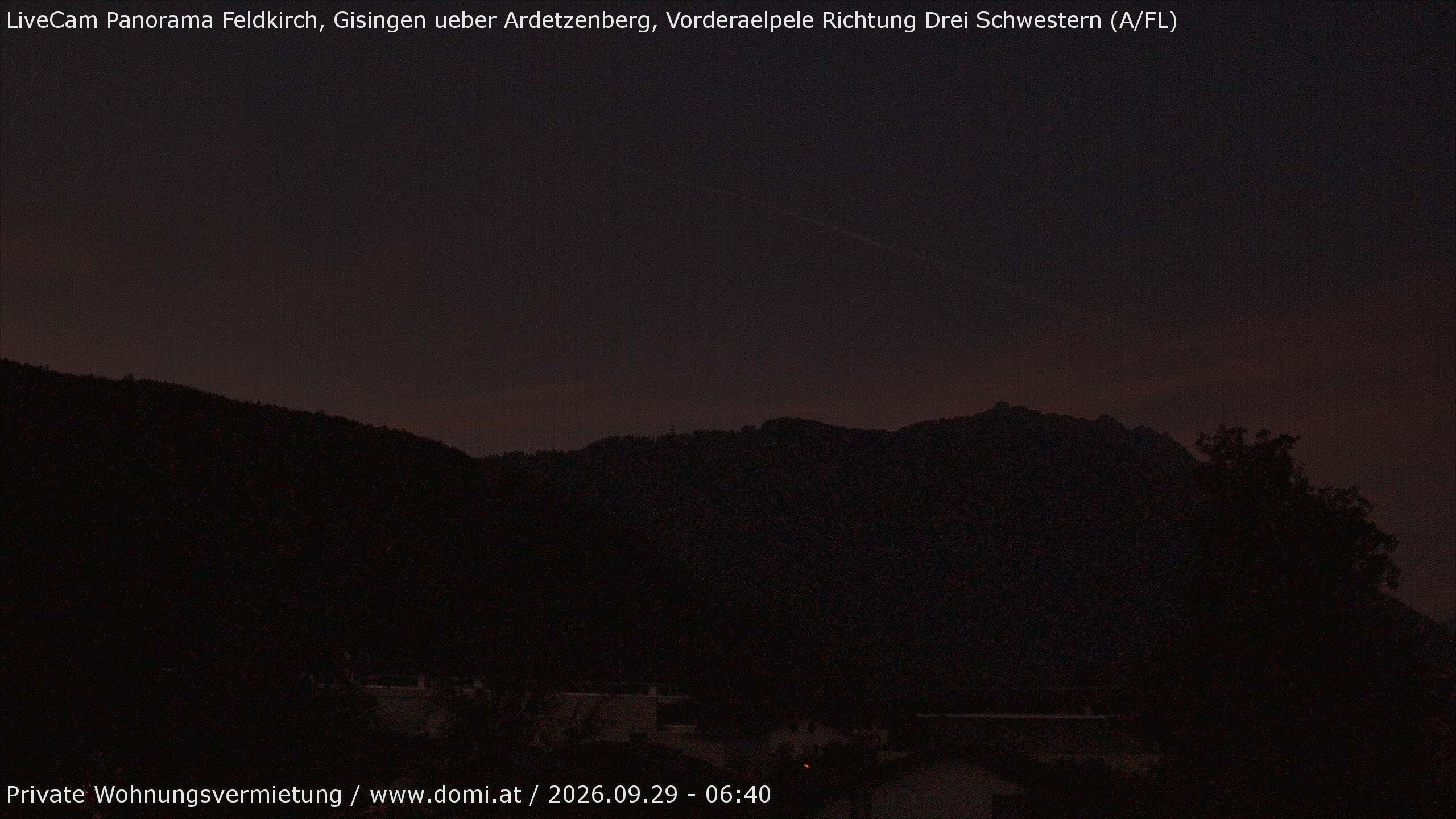 Archived image Webcam View over Gisingen in Feldkirch