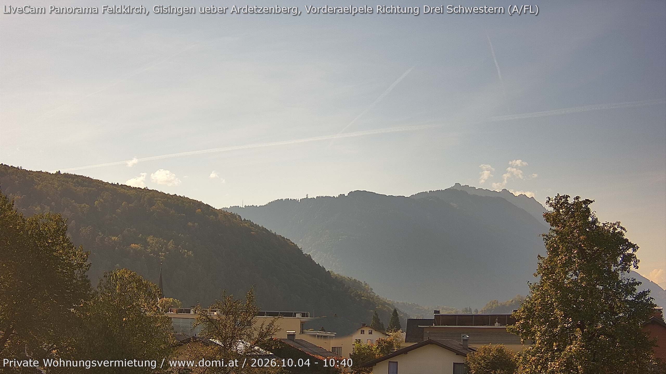 Archiv Foto Webcam Blick über Gisingen bei Feldkirch