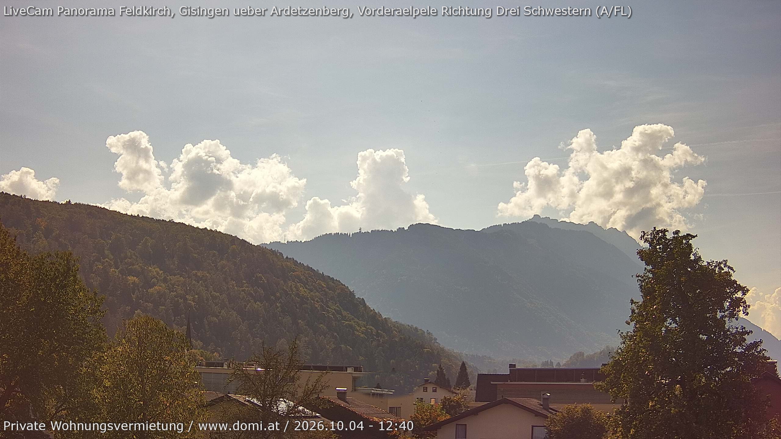 Archiv Foto Webcam Blick über Gisingen bei Feldkirch